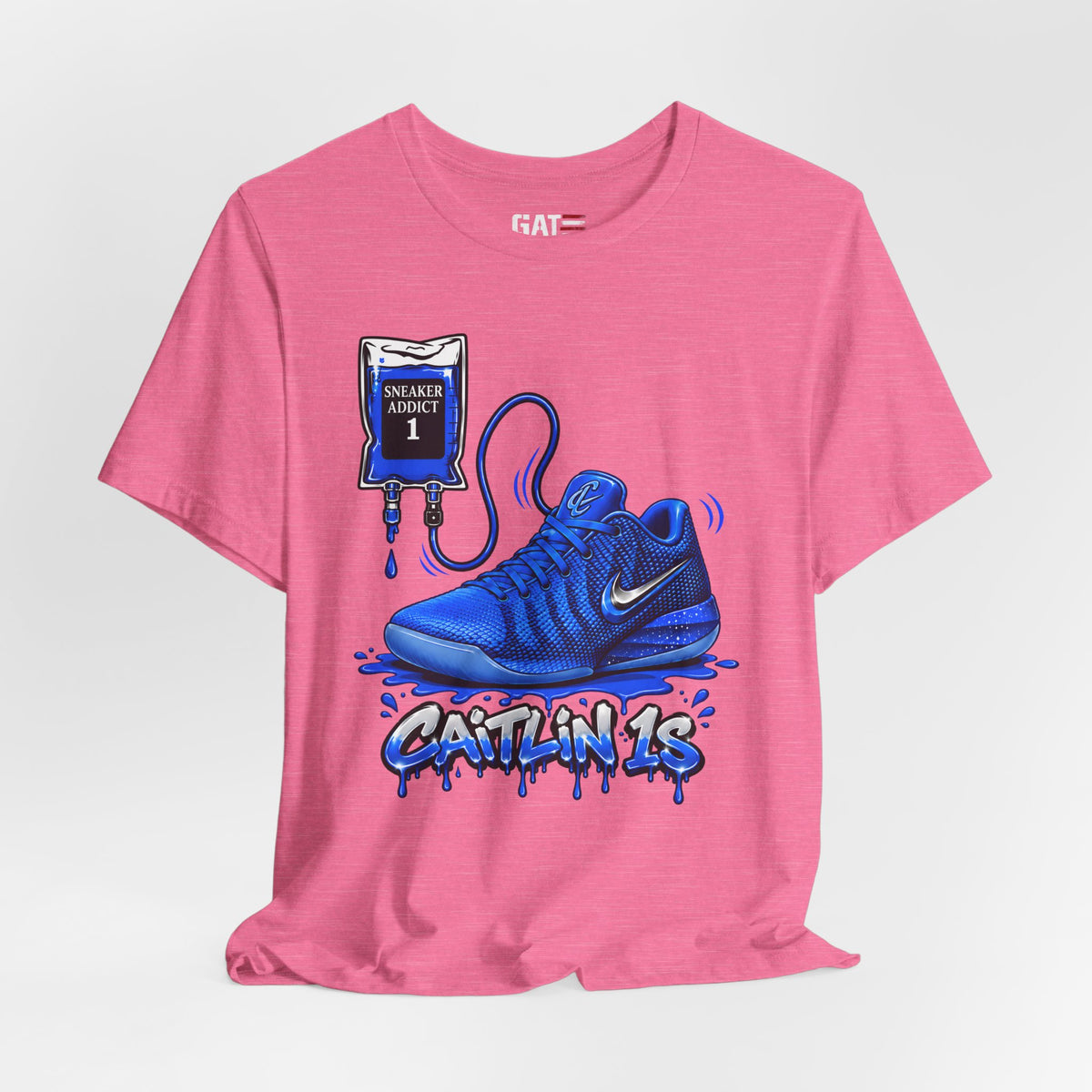 Caitlin Clark Caitlin 1s Addict Blue Sneaker Shirt