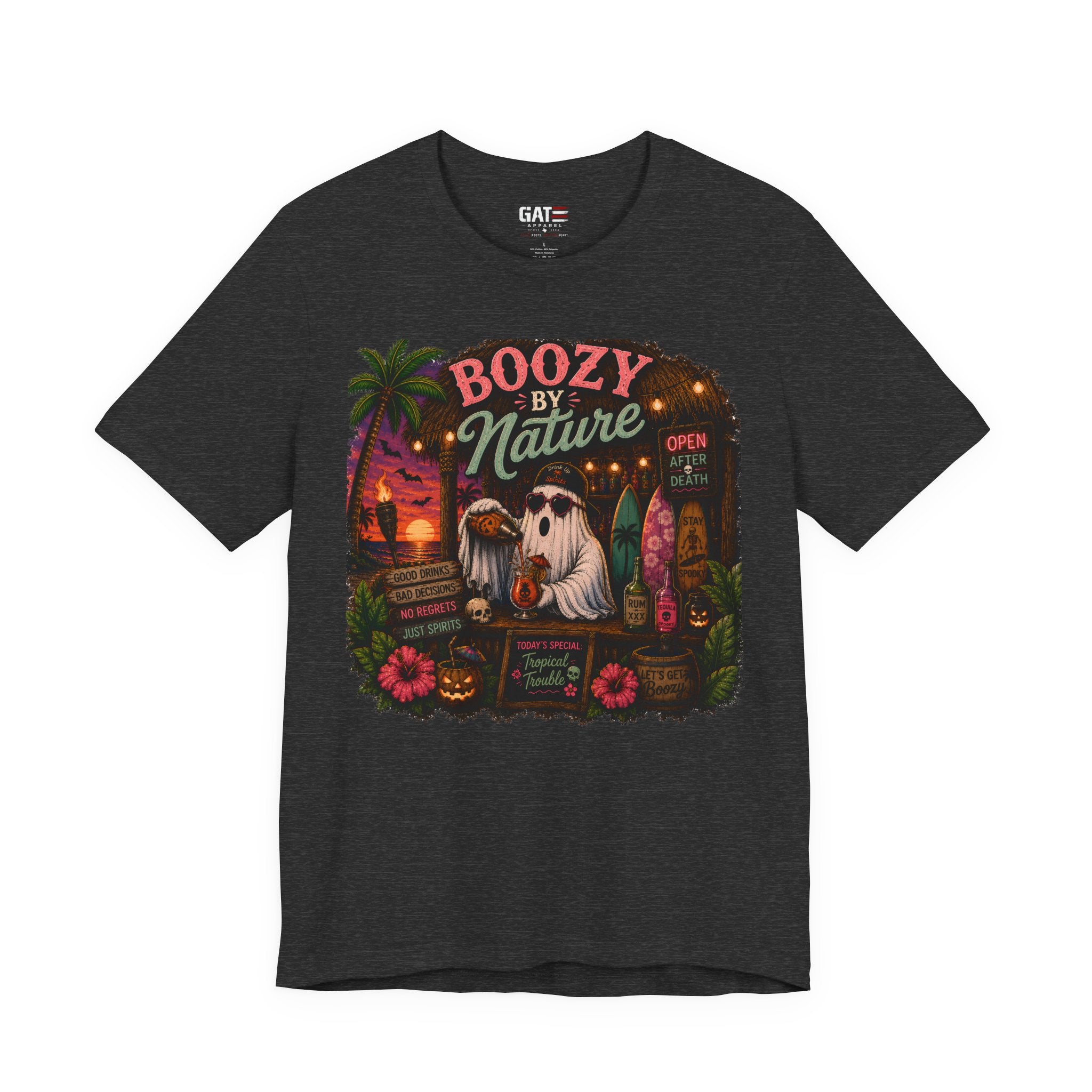Summerween Shirt, Spooky Beach Shirt, Ghost Beach Tee, Halloween Beach Shirt, Coastal Halloween Tee, Tropical Ghost Shirt
