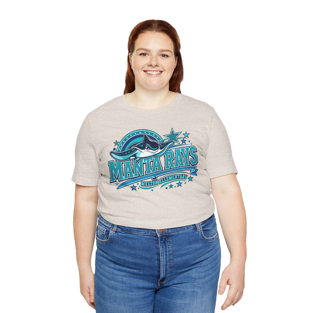 Melton Manta Rays Graphic Tee – Retro Ocean School Spirit Shirt