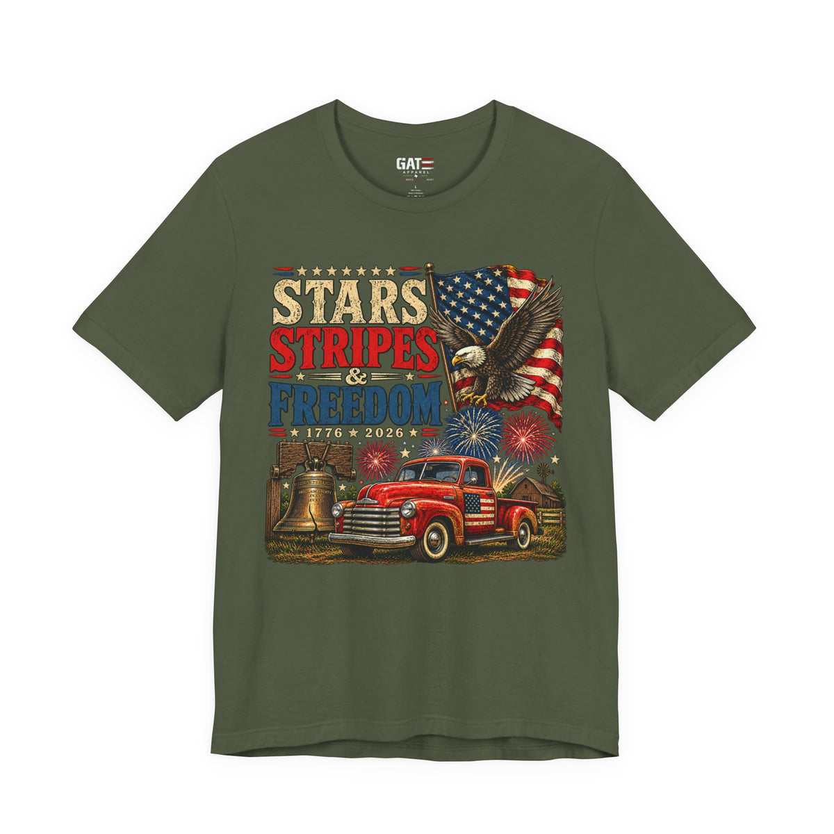 Stars Stripes & Freedom Shirt | Patriotic American Tee
