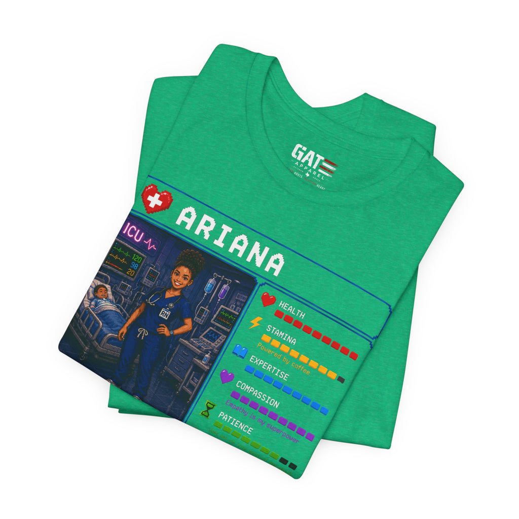 Custom ICU Nurse RPG Character Shirt | Personalized Nurse Gift