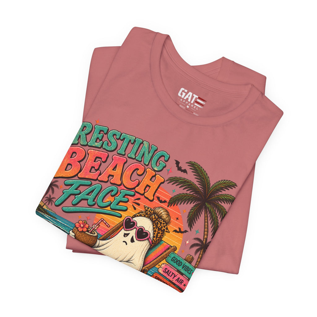 Summerween Spooky Beach Shirt | Tropical Ghost Tee Style 4