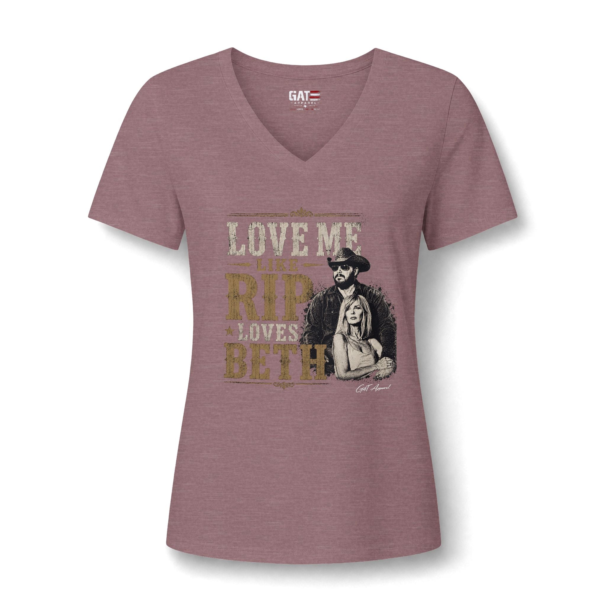Love Me Like Rip Loves Beth V-Neck Tee