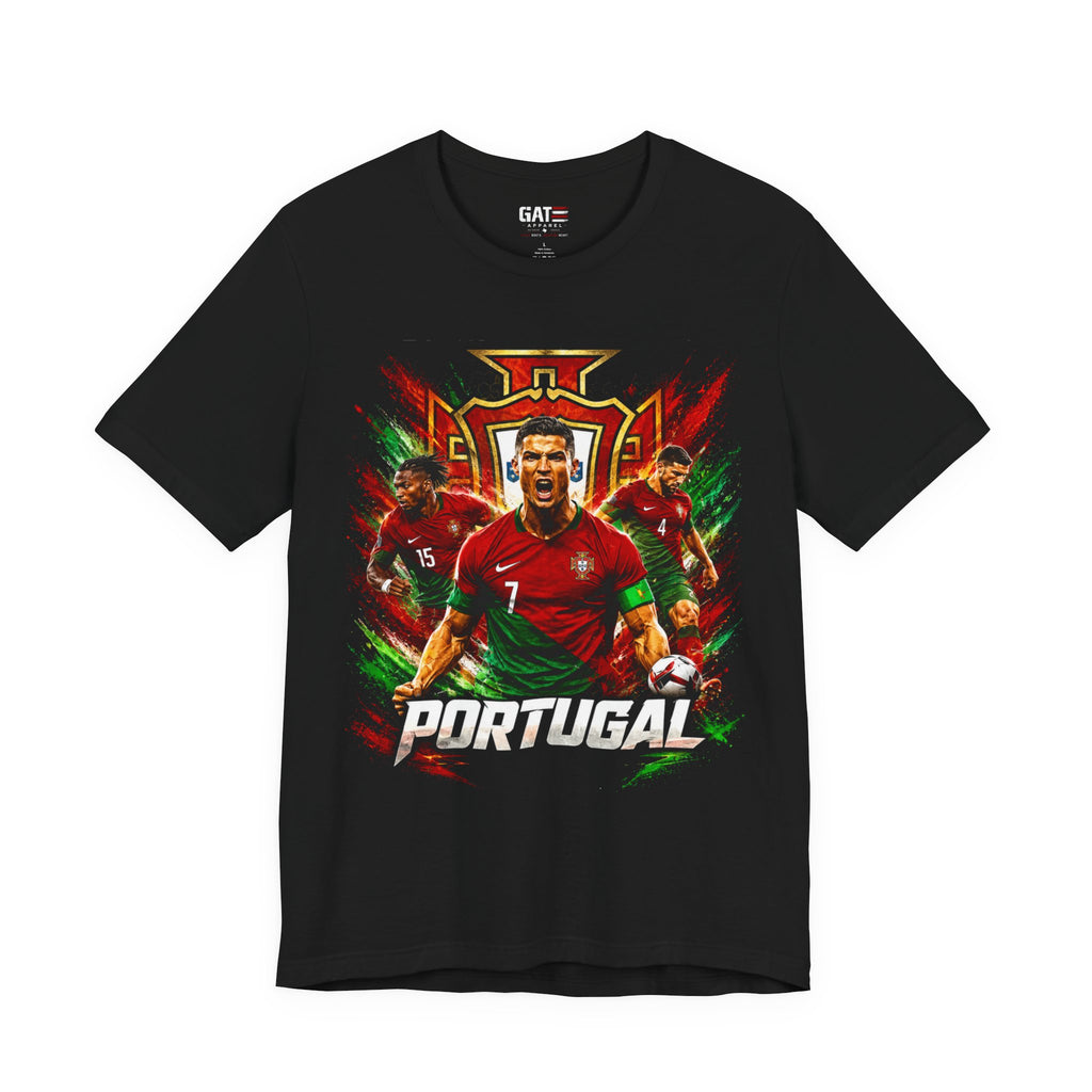 Portugal Soccer Tee — Cristiano Ronaldo Graphic Football Fan Shirt