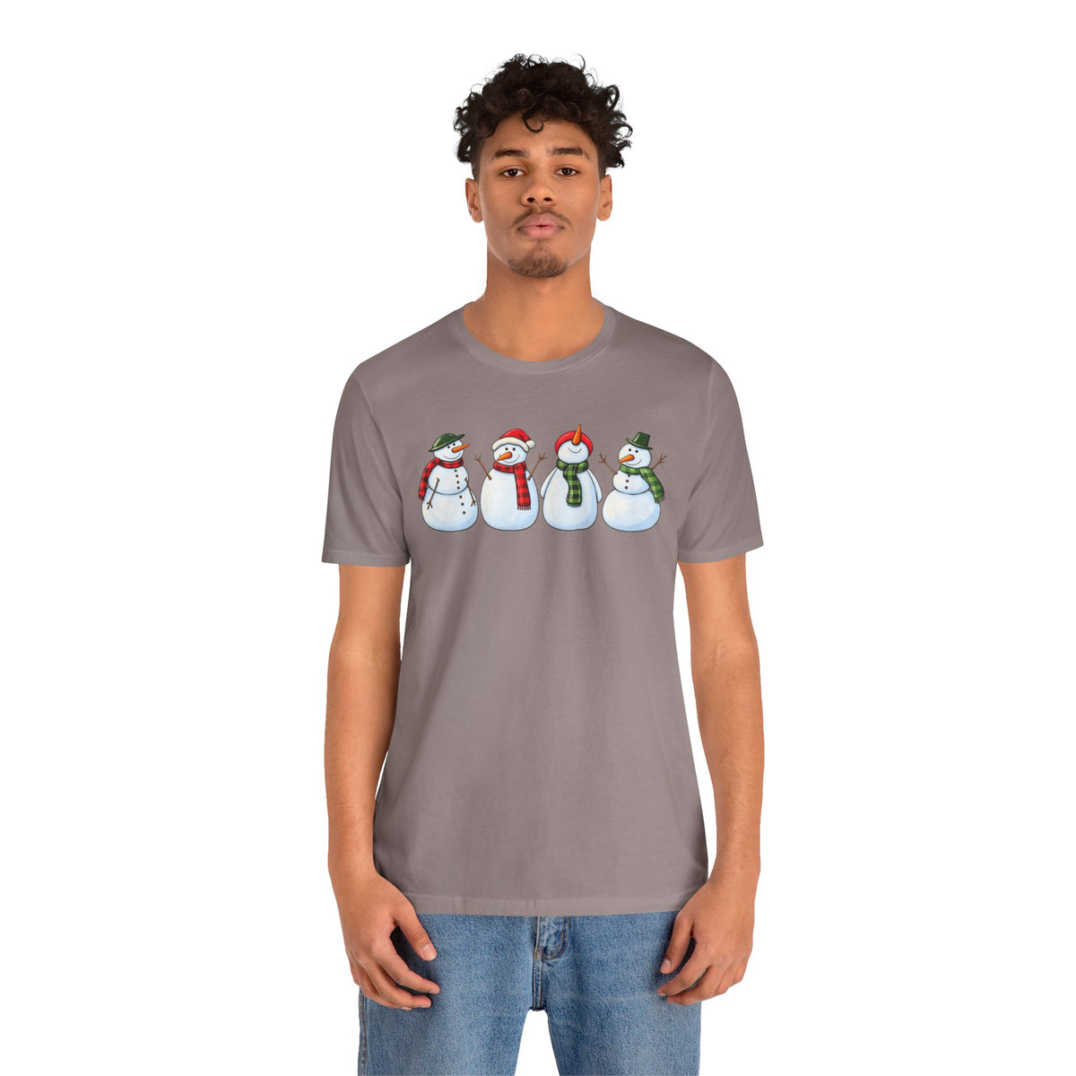 Snowman Winter Graphic T-Shirt - product mockup view 21