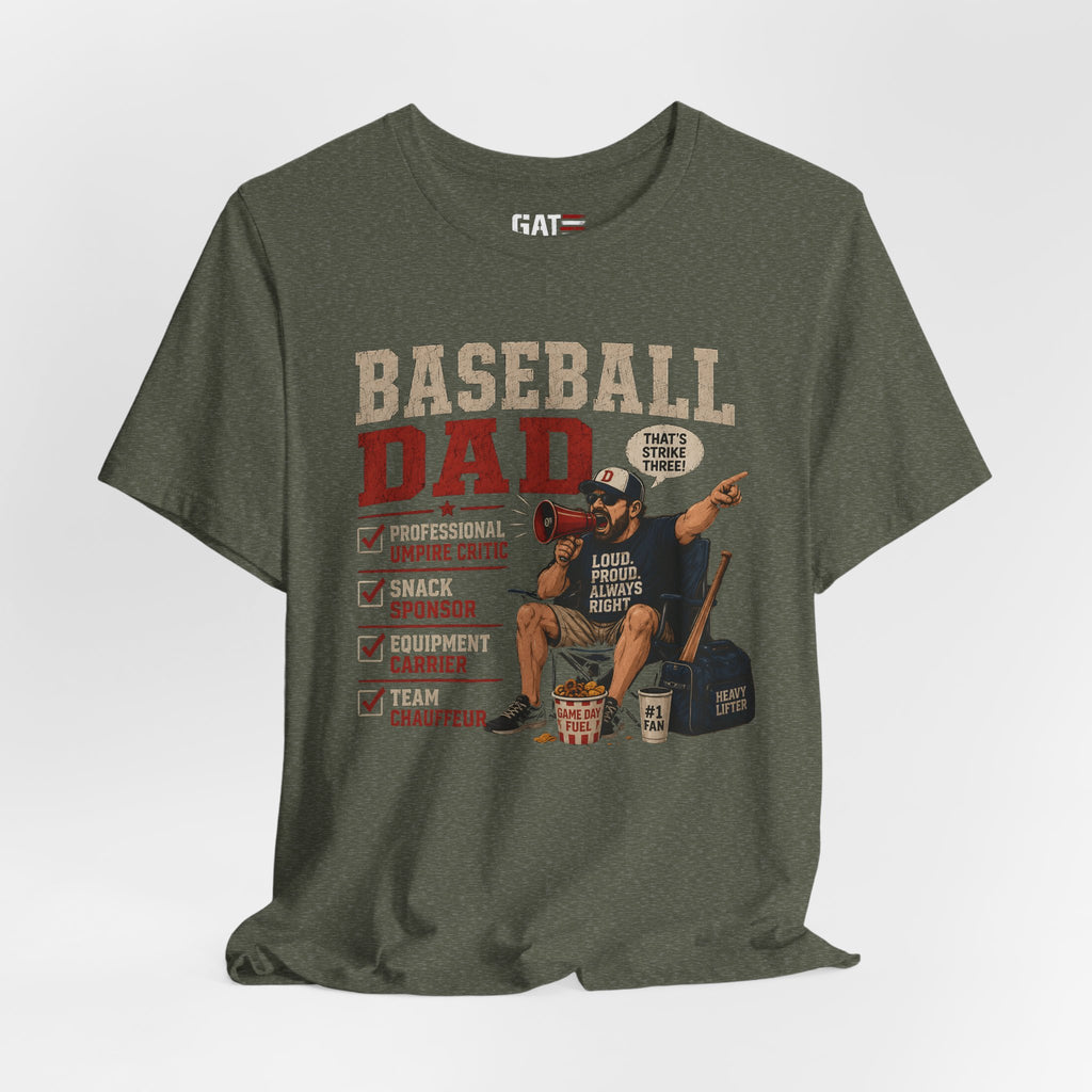 Baseball Dad Shirt, Funny Baseball Dad Gift, Travel Ball Dad Tee, Baseball Parent Shirt, Coach Dad Shirt, Game Day Dad Shirt