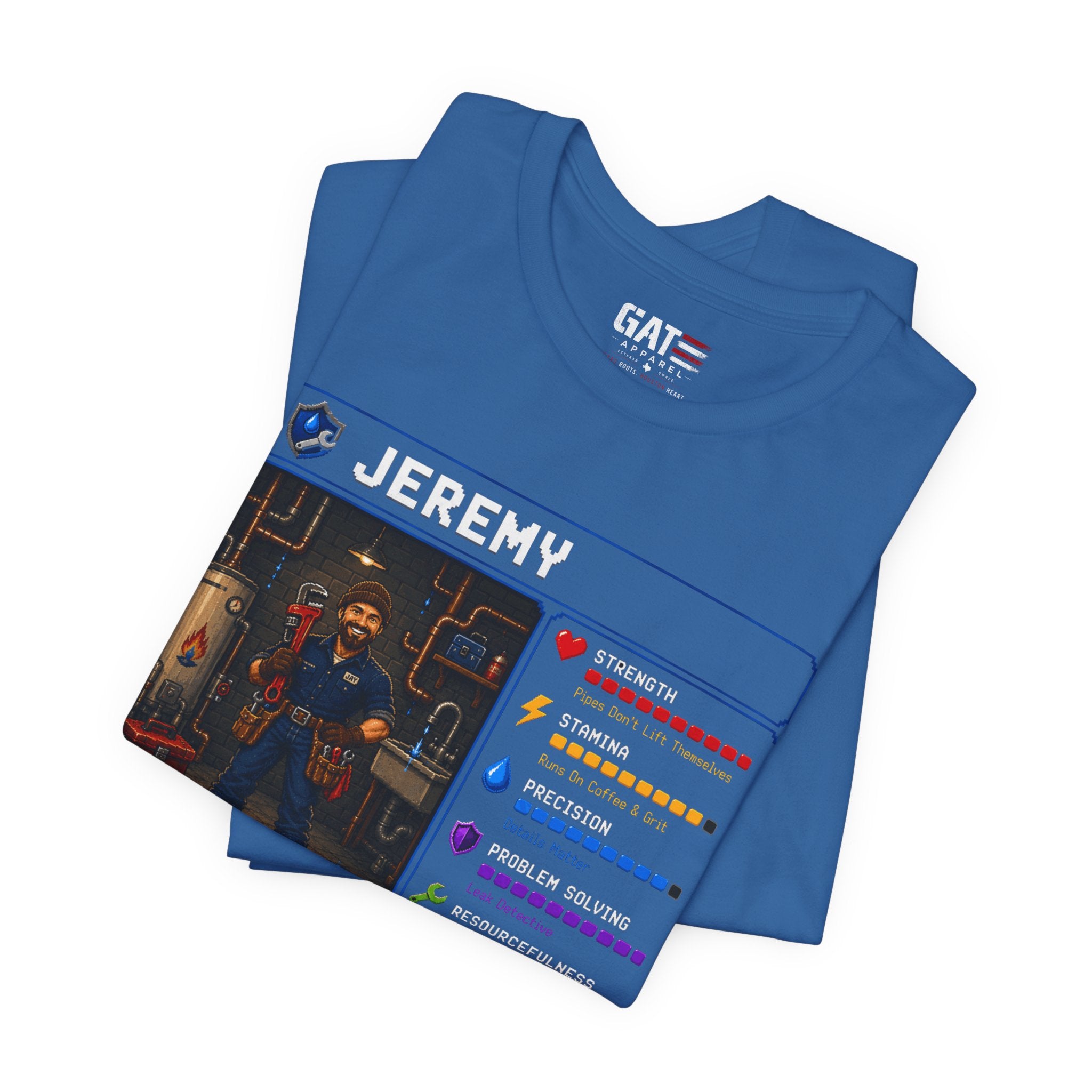 Custom Plumber RPG Character Shirt | Personalized Plumber Gift