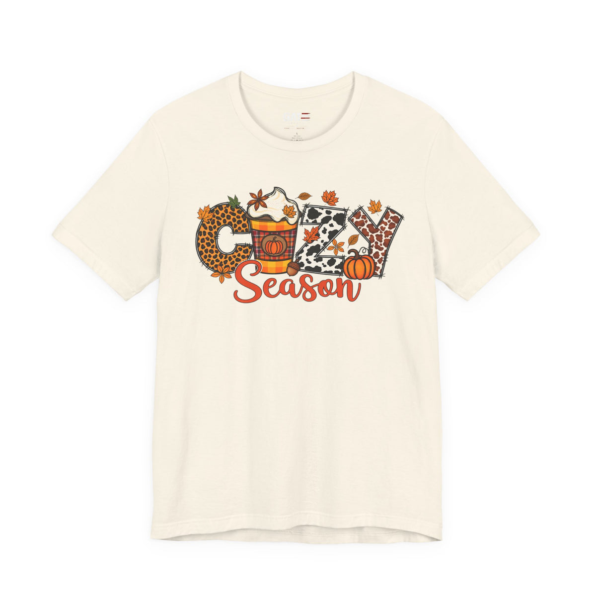 Cozy Season Fall Winter Coffee Shirt - product mockup view 1