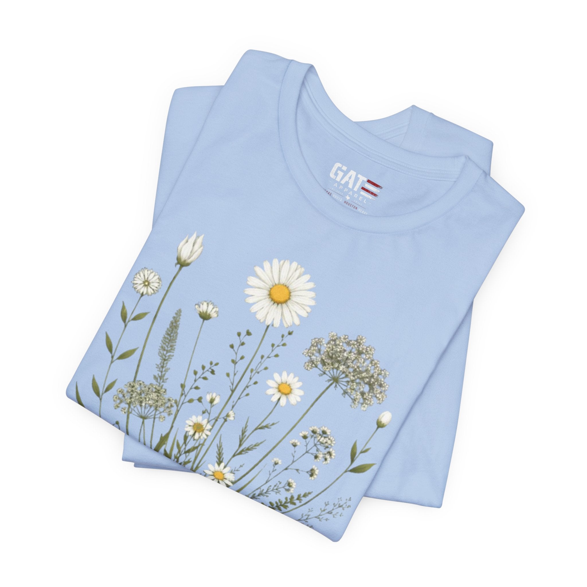 Floral 'Grow Positive Thoughts' T‑Shirt