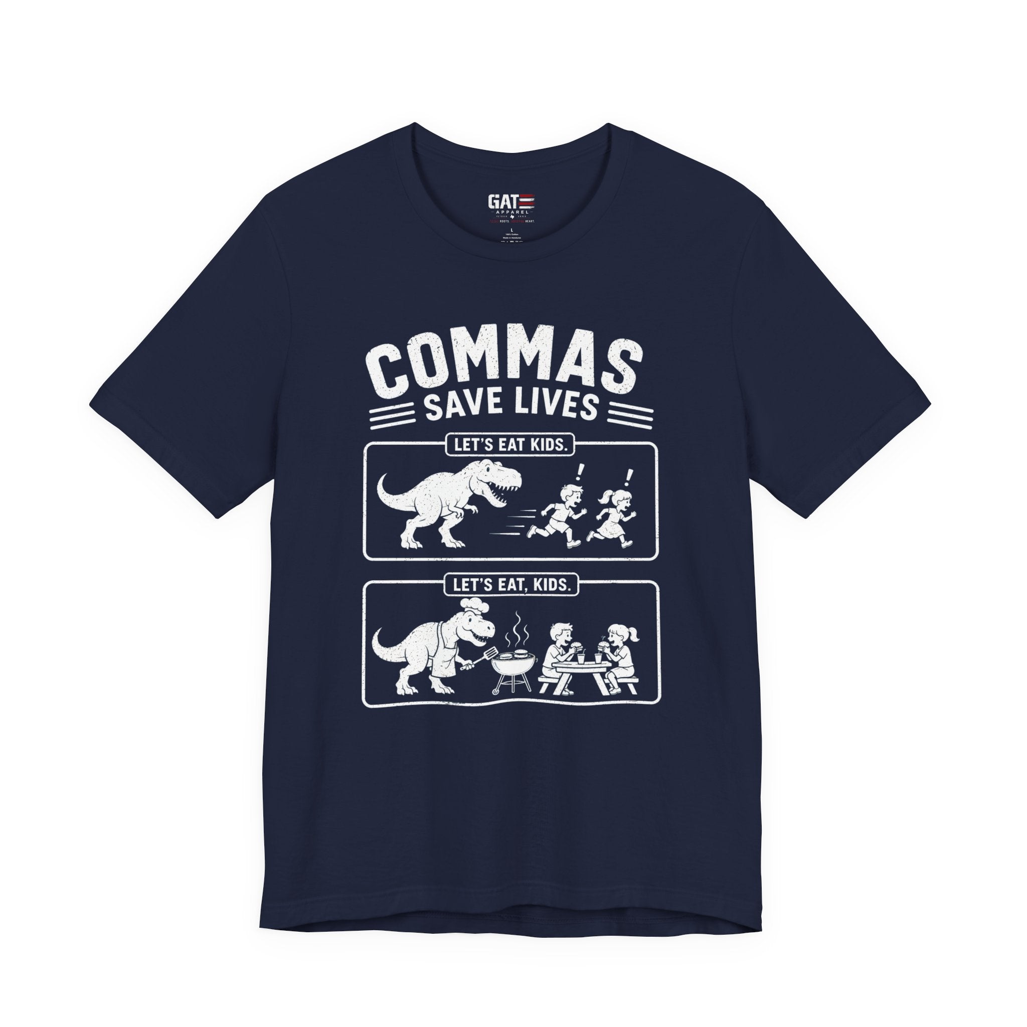 Funny Grammar Shirt, Commas Save Lives Shirt, Let's Eat Kids Tee, English Teacher Shirt, Punctuation Shirt, ELA Teacher Gift, Back to School