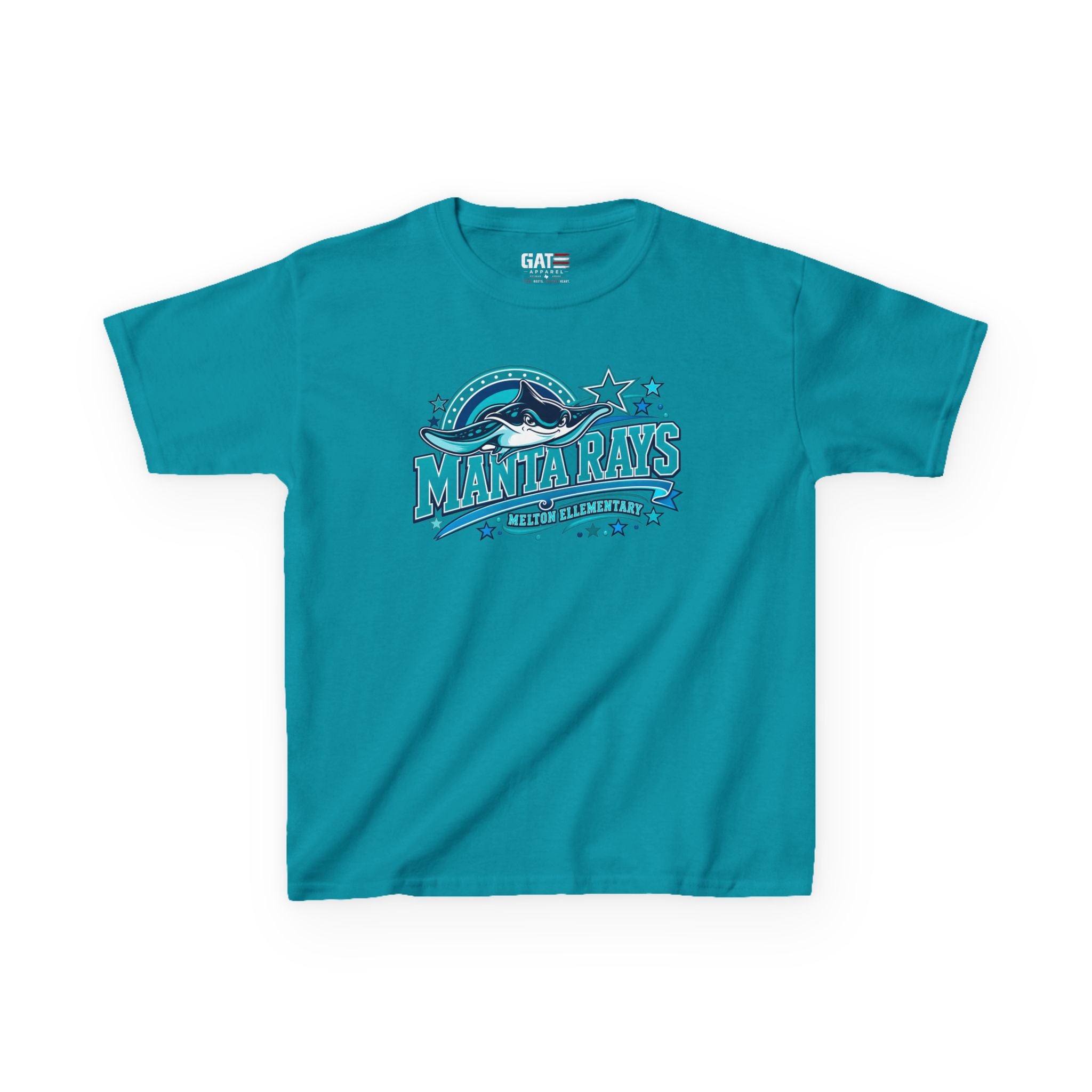 Melton Kids Tee — 'Manta Rays' Ocean Graphic Youth Tee