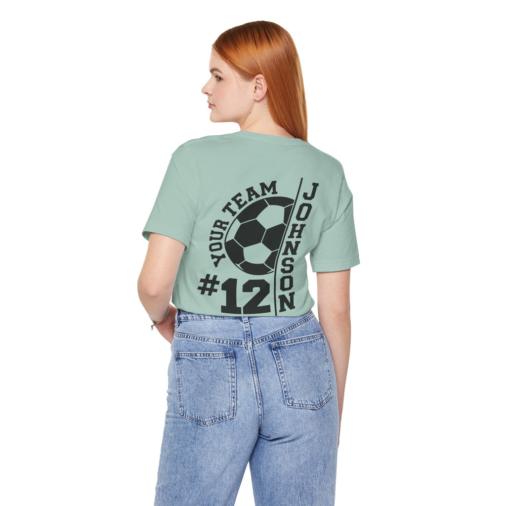 Soccer Mom Tee — Personalized Back Number & Name Soccer Shirt