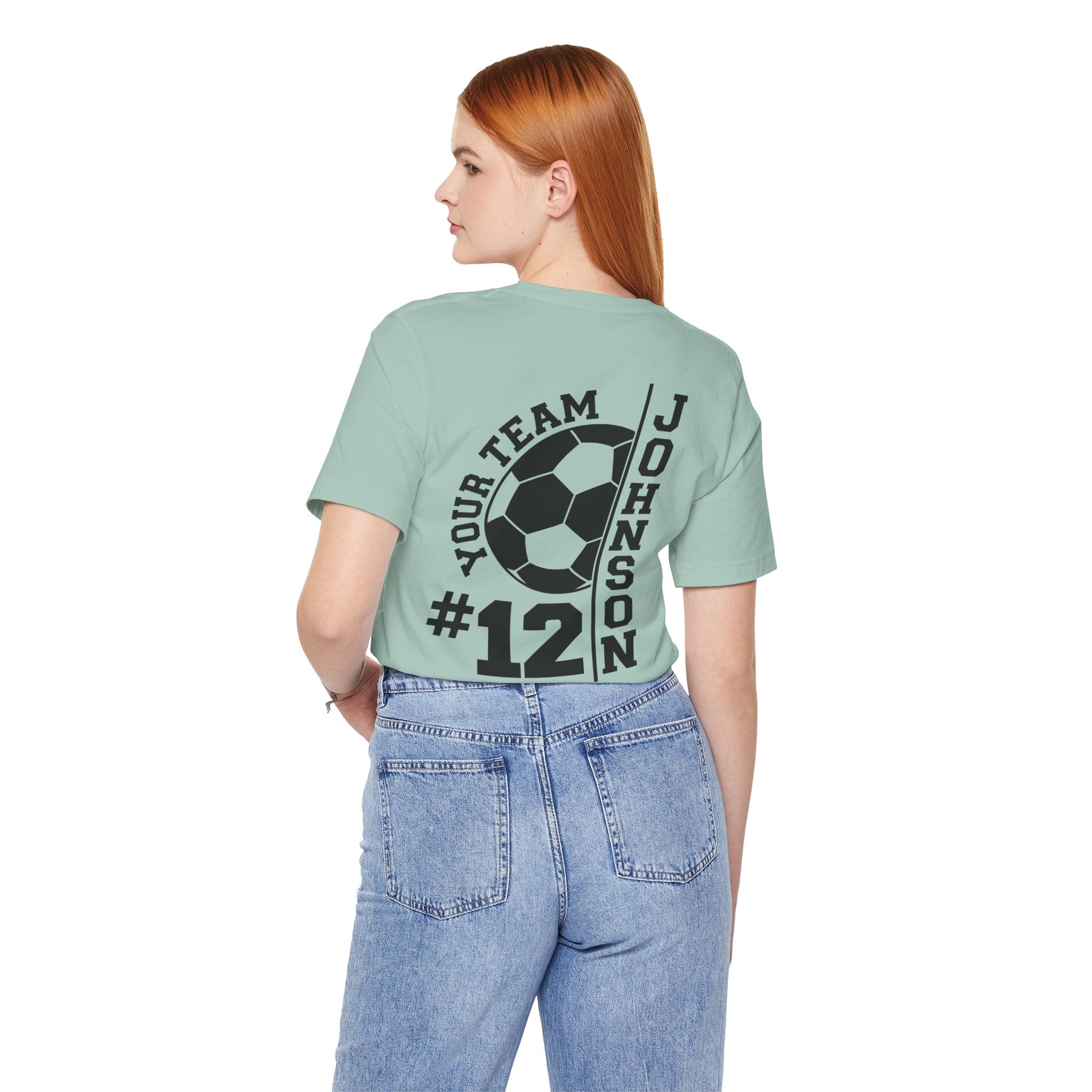 Soccer Mom Tee — Personalized Back Number & Name Soccer Shirt