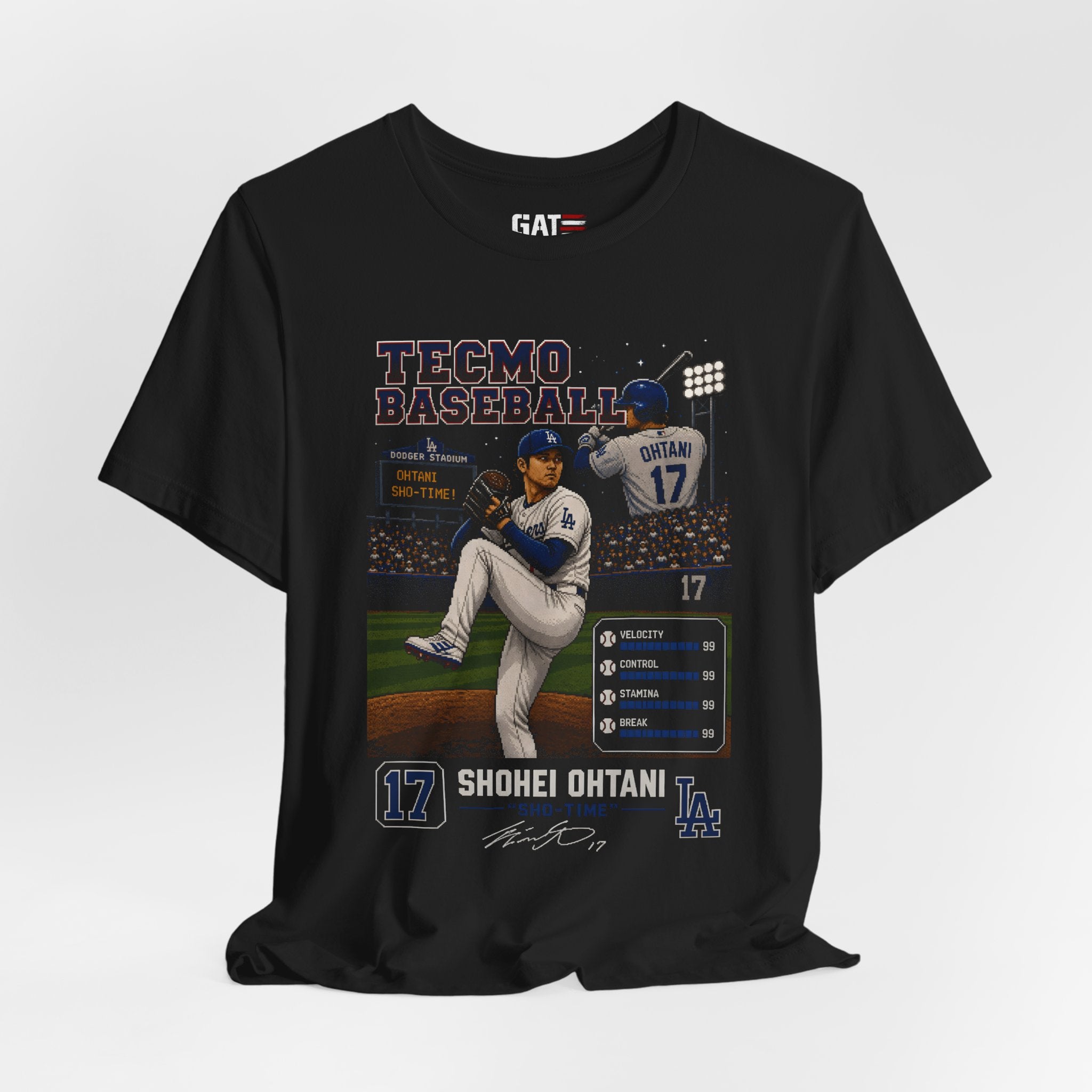 Tecmo Baseball Shohei Ohtani Tee | Retro Arcade Baseball Shirt