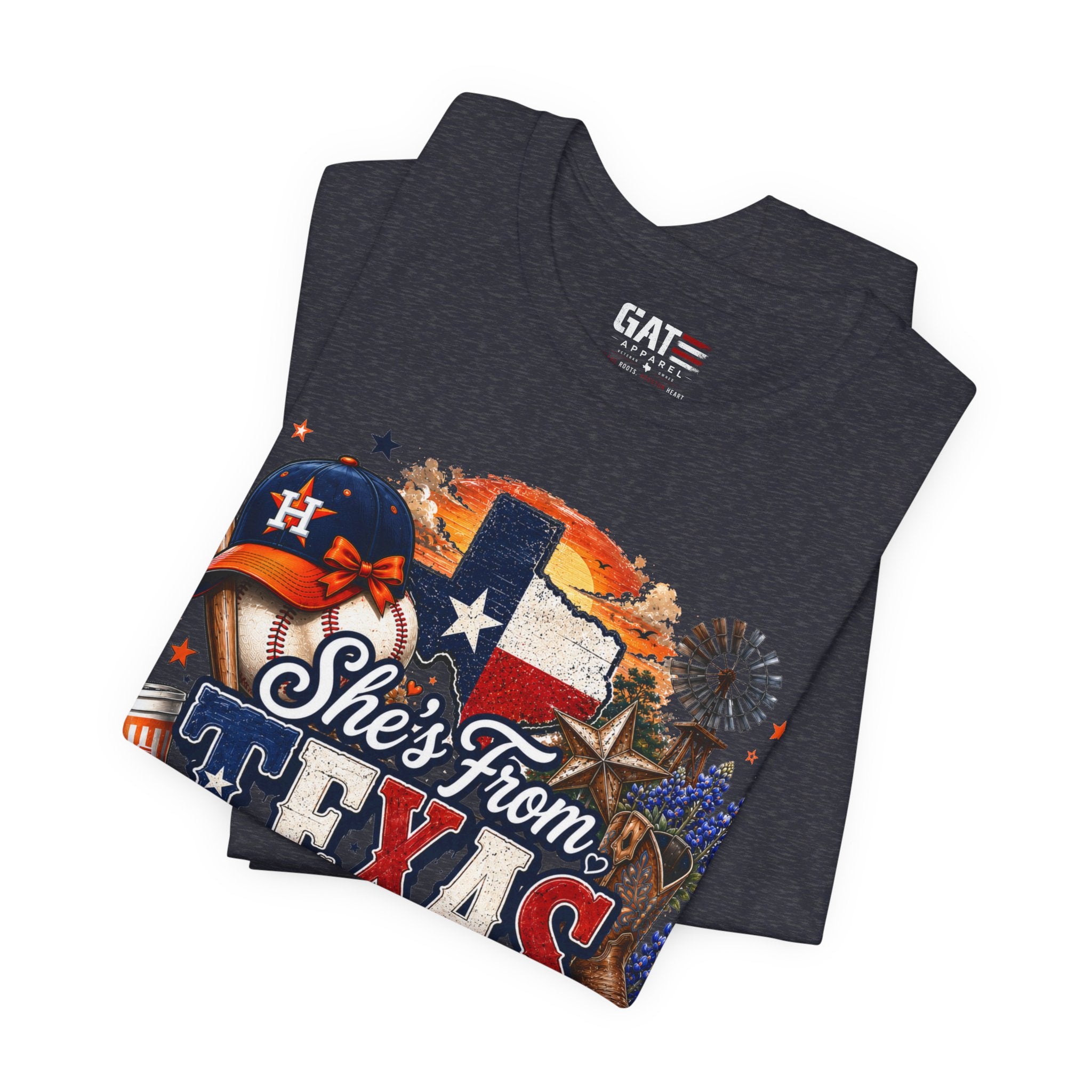 She's From Texas T-Shirt — Texas Pride Graphic Tee