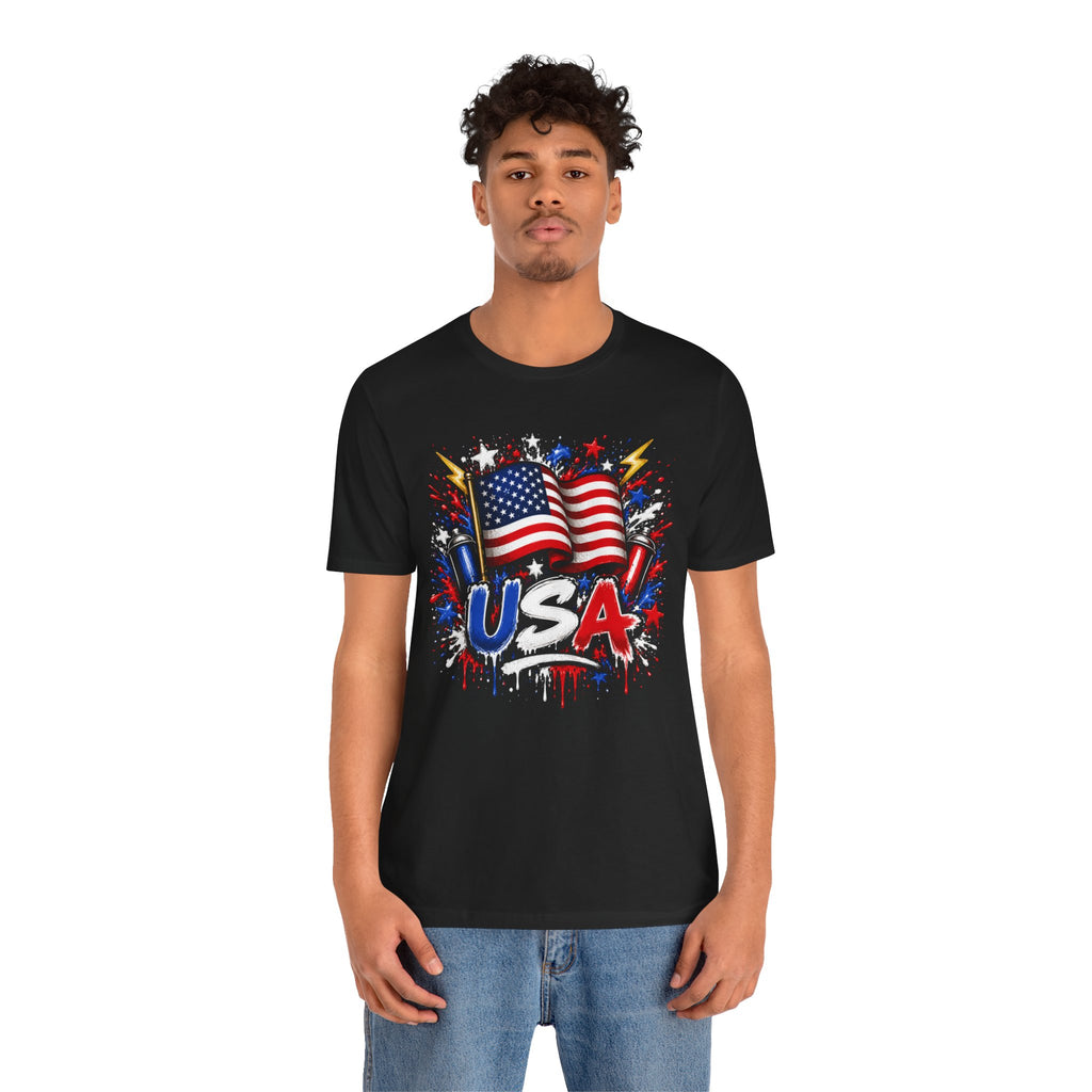 Custom Country Flag Graphic Tee|Graffiti Style Custom Shirt