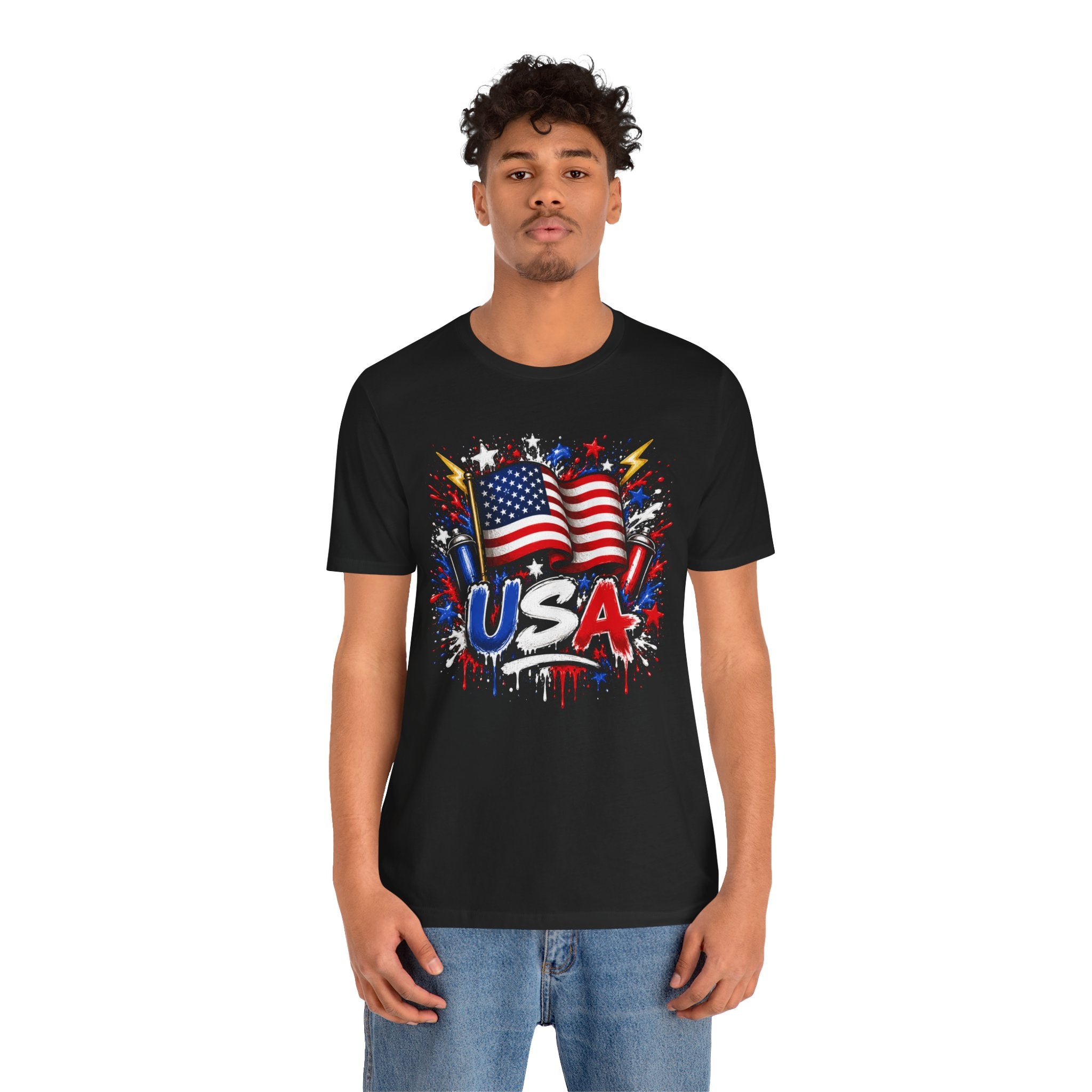 Custom Country Flag Graphic Tee|Graffiti Style Custom Shirt