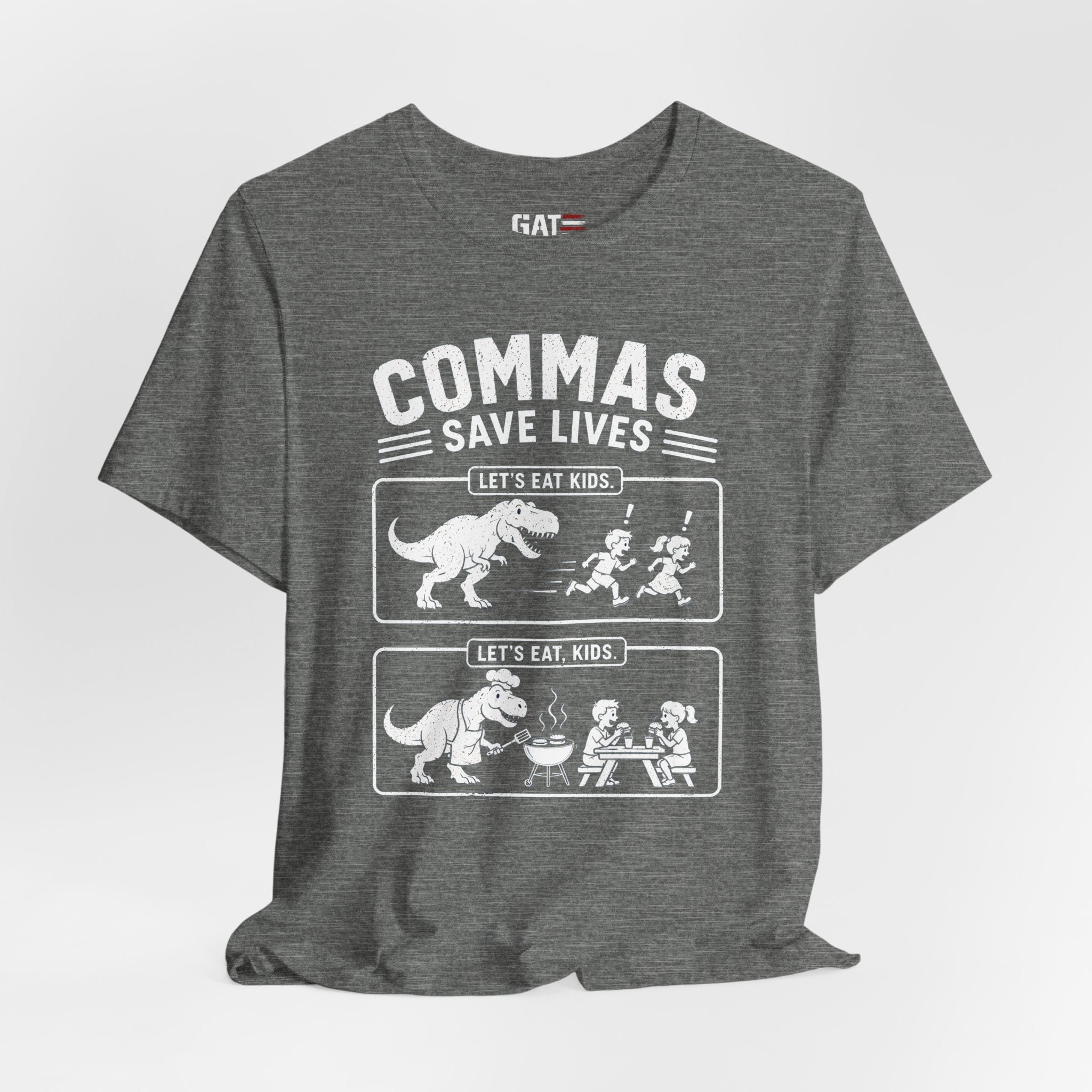Funny Grammar Shirt, Commas Save Lives Shirt, Let's Eat Kids Tee, English Teacher Shirt, Punctuation Shirt, ELA Teacher Gift, Back to School