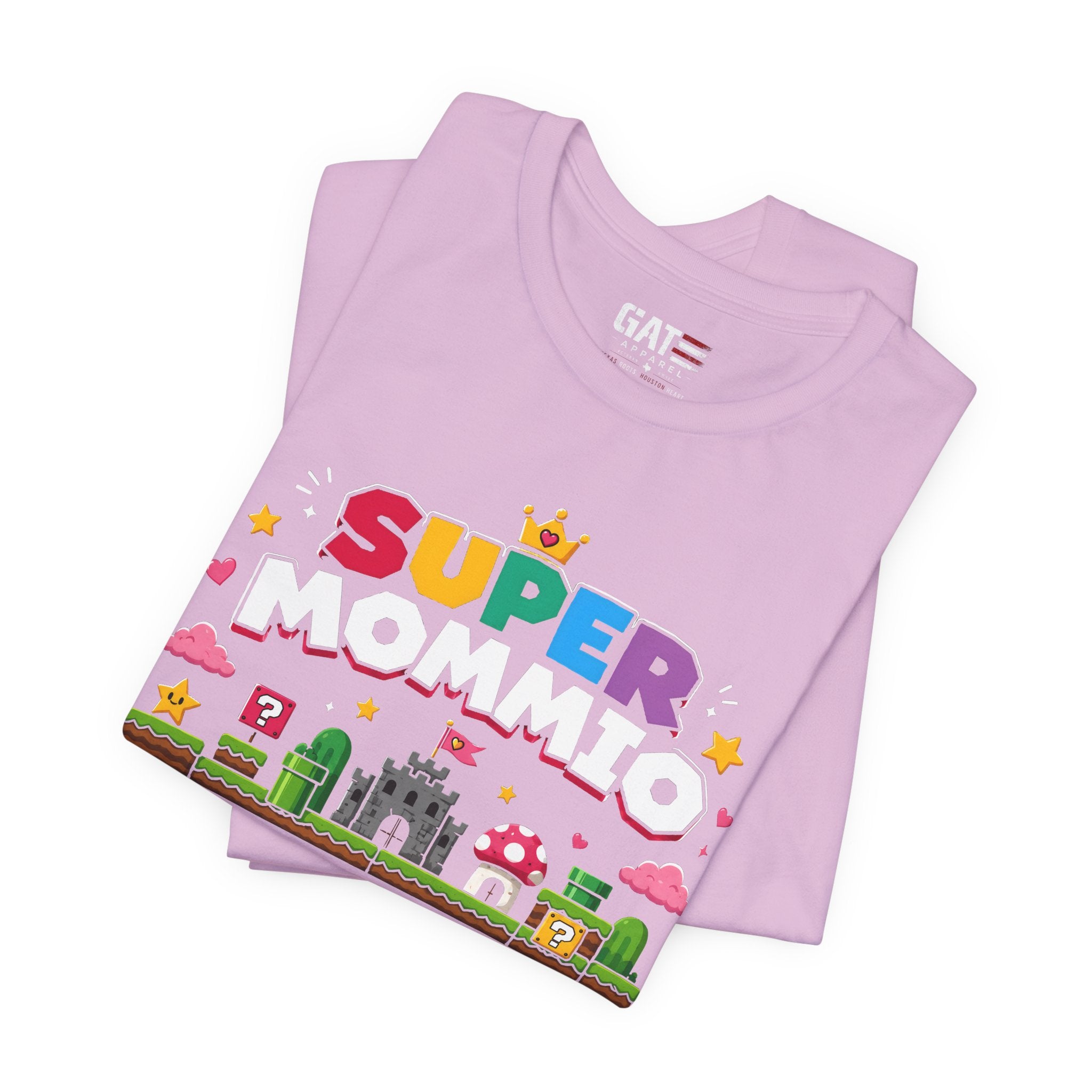 Super Mommio pixel game design T-Shirt | Retro video game mom tee