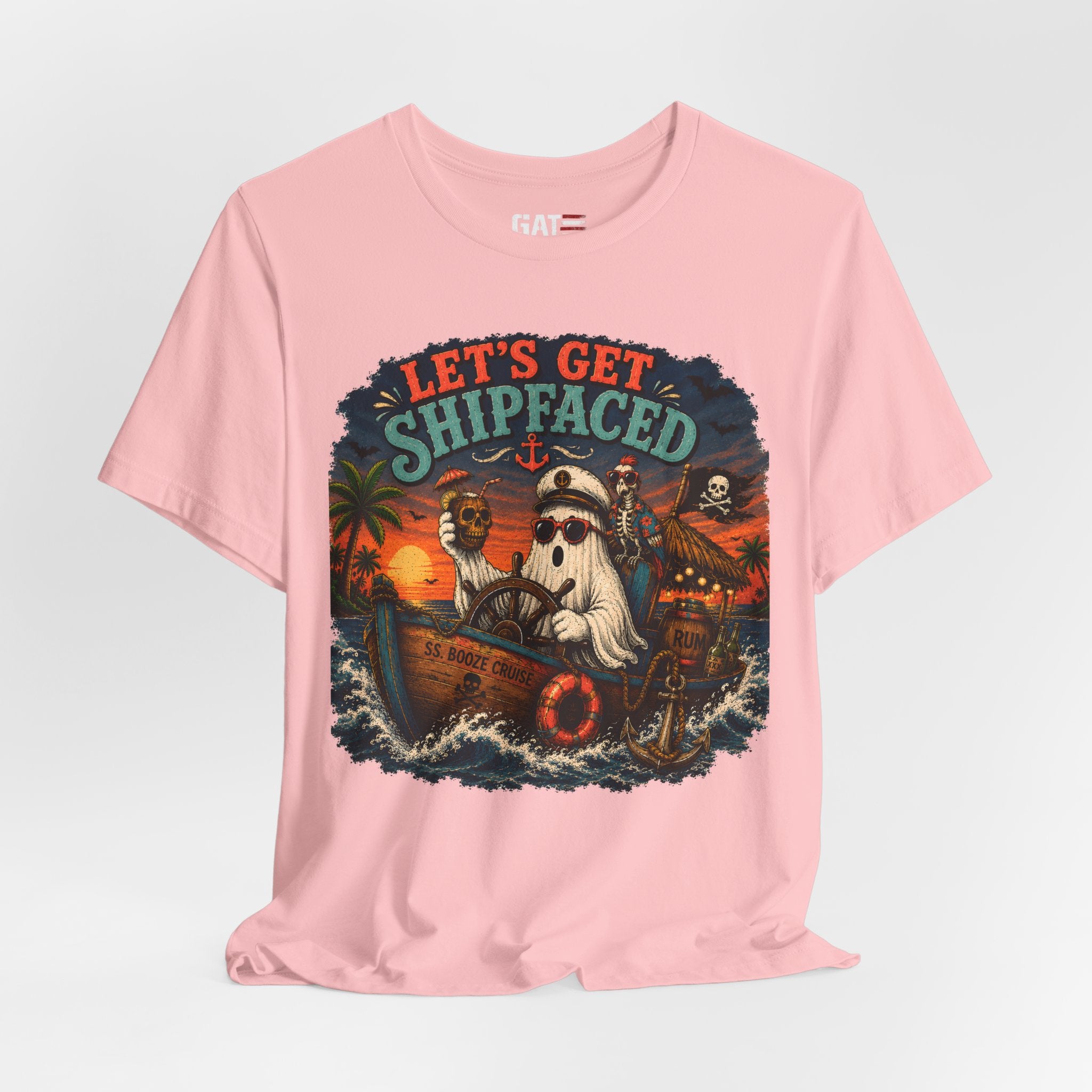 Summerween Shirt, Spooky Beach Shirt, Ghost Beach Tee, Halloween Beach Shirt, Coastal Halloween Tee, Tropical Ghost Shirt