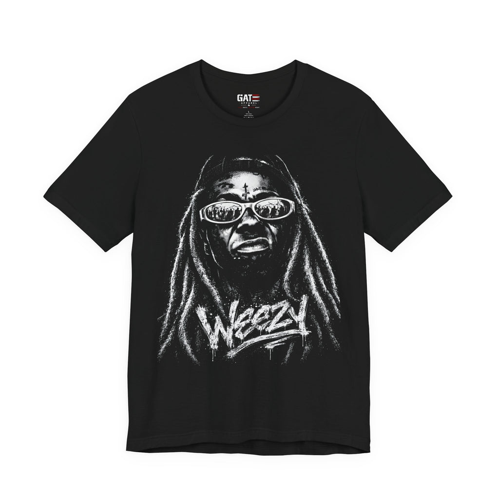 Lil'Wayne Graphic Tee|Weezy|Grayscale Portrait T-Shirt