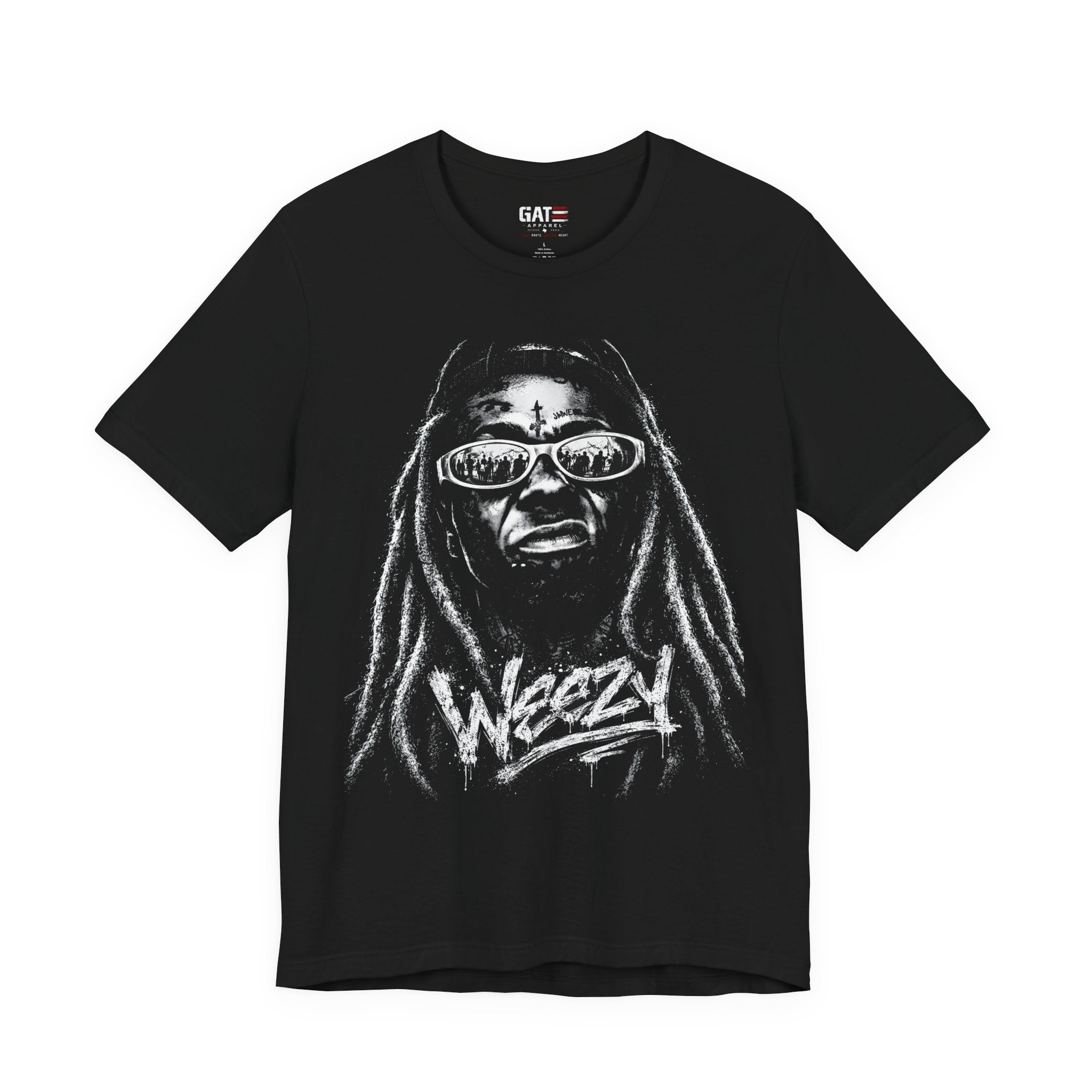 Lil'Wayne Graphic Tee|Weezy|Grayscale Portrait T-Shirt
