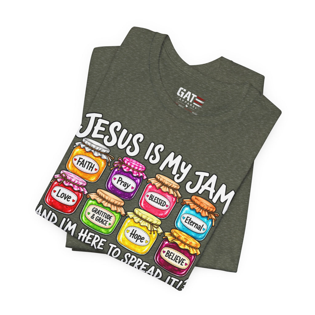 Jesus Is My Jam T-Shirt — Faith Jam Jars Graphic Tee
