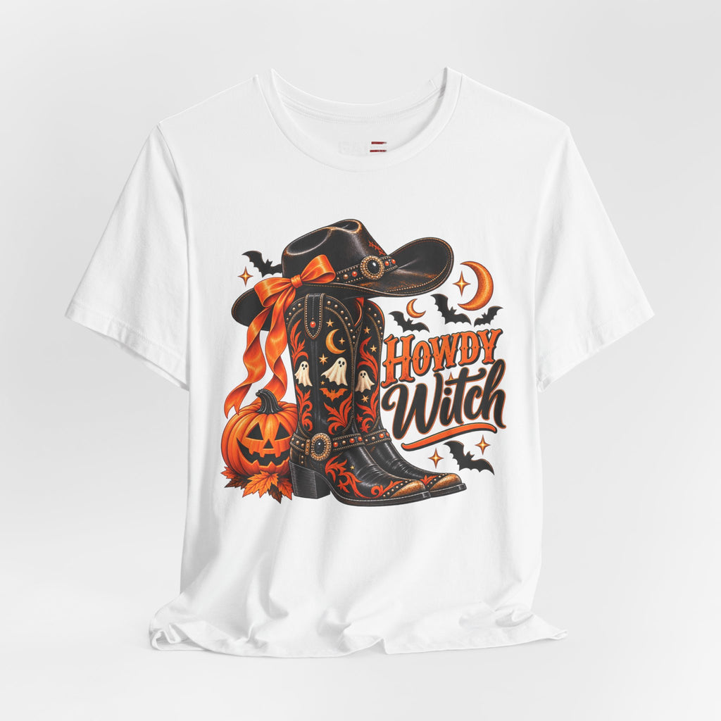 Howdy Witch Halloween Shirt | Western Cowboy Pumpkin Tee