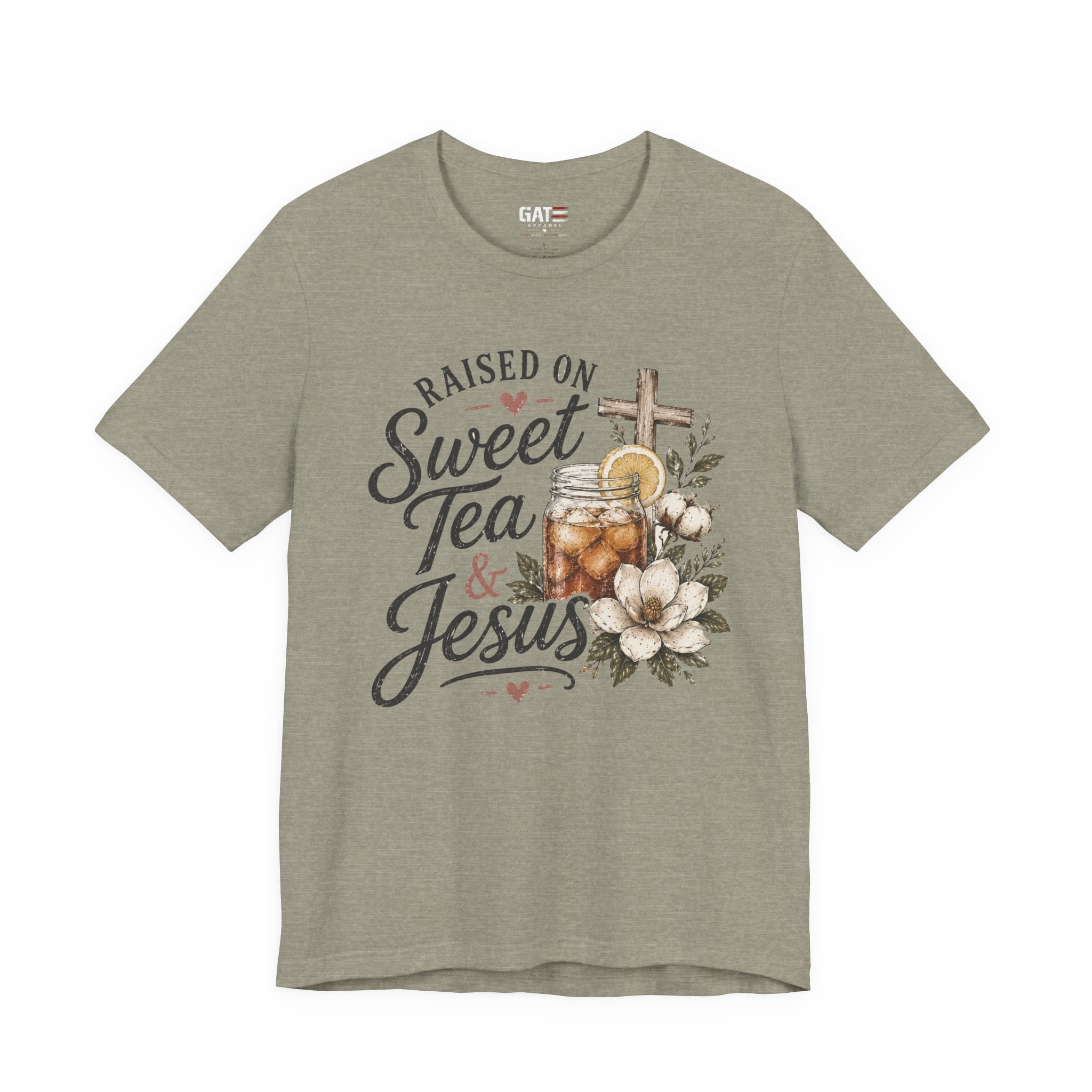 Southern Christian Shirt, Faith Graphic Tee, Sweet Tea Lover Shirt, Country Living Tee, Rustic Farmhouse Gift, Southern Mom Tee