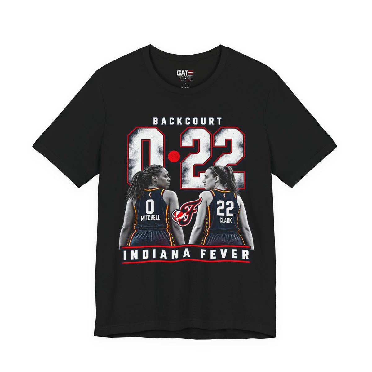 Caitlin Clark & Kelsey Mitchell Backcourt Shirt | Indiana Fever WNBA