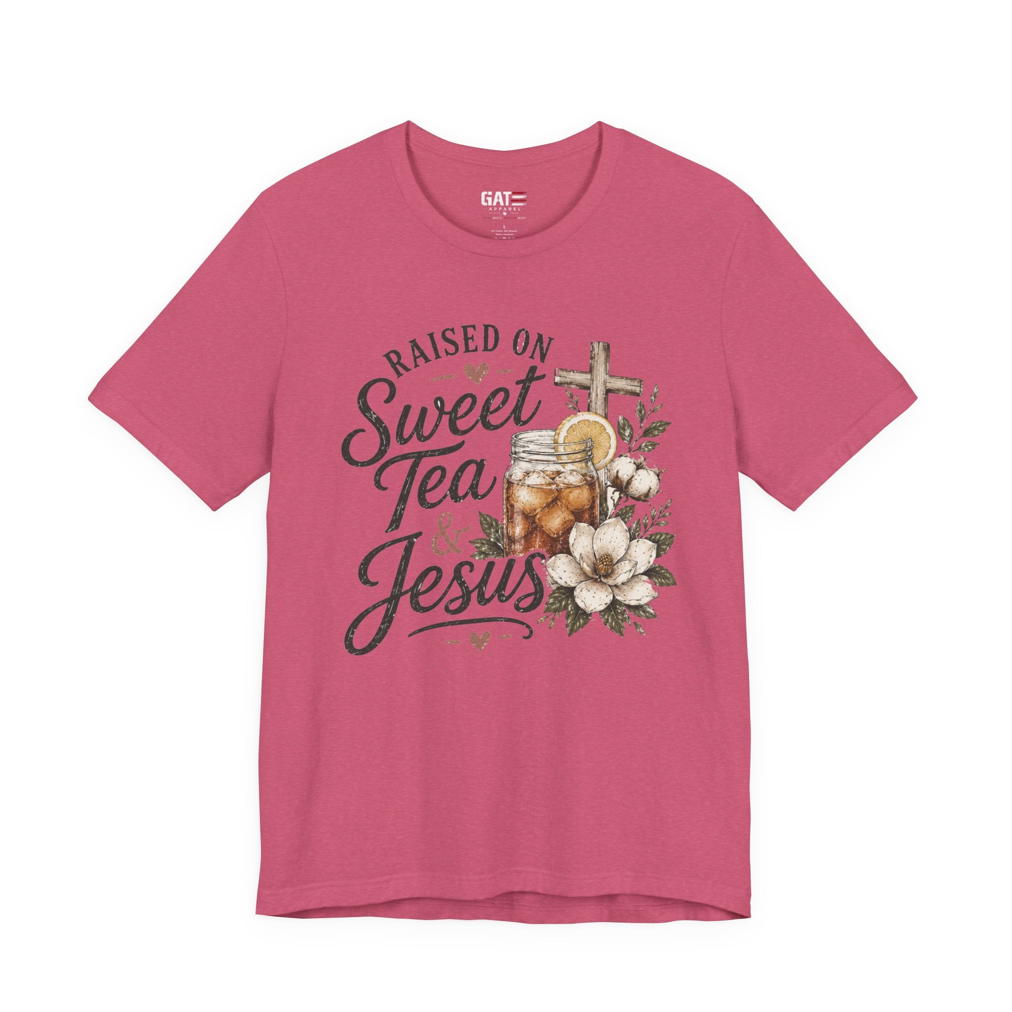 Southern Christian Shirt, Faith Graphic Tee, Sweet Tea Lover Shirt, Country Living Tee, Rustic Farmhouse Gift, Southern Mom Tee