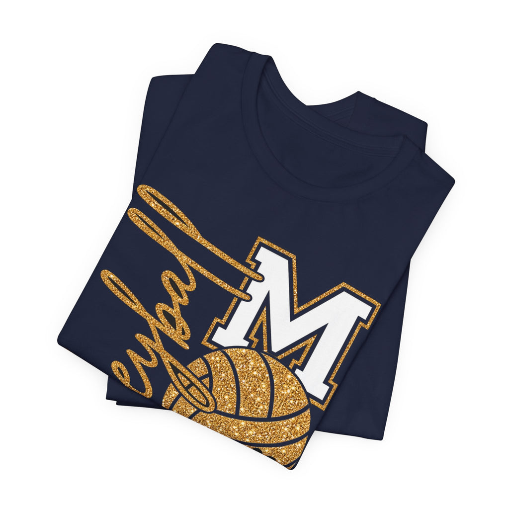 Volleyball Mom T‑Shirt Premium Bella Canvas – "Senior Mom" The Final Serve (Custom Name & Number)