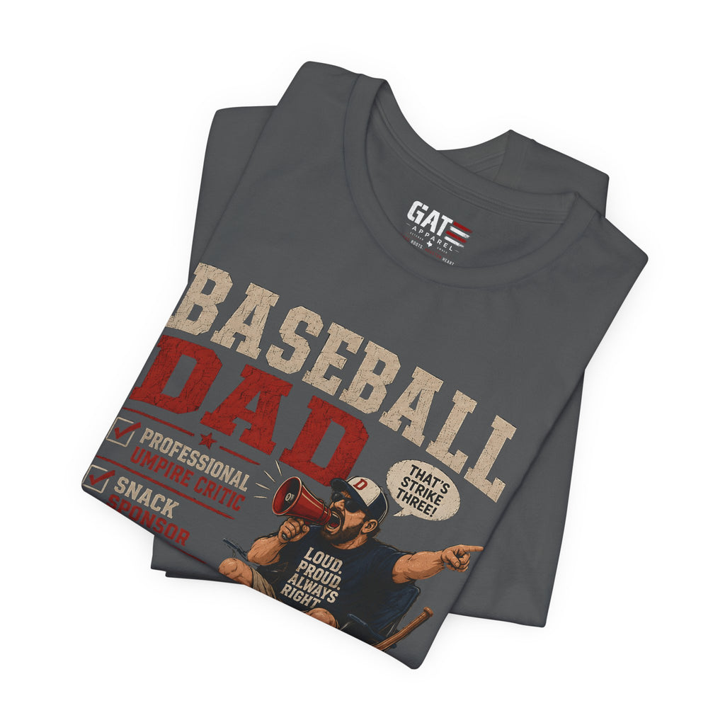 Baseball Dad Shirt, Funny Baseball Dad Gift, Travel Ball Dad Tee, Baseball Parent Shirt, Coach Dad Shirt, Game Day Dad Shirt