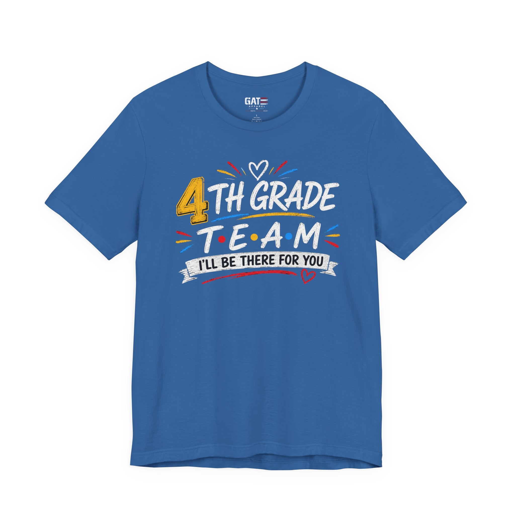 4th Grade Team Tee, Teacher Squad Shirt, Color Dot Inspired Teacher Shirt, Grade Level Team Gift, School Staff Apparel, Friends Theme