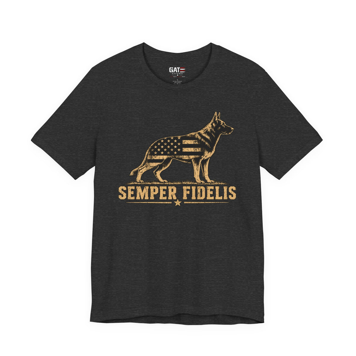 Semper Fidelis German Shepherd Shirt | Military K9 Tee