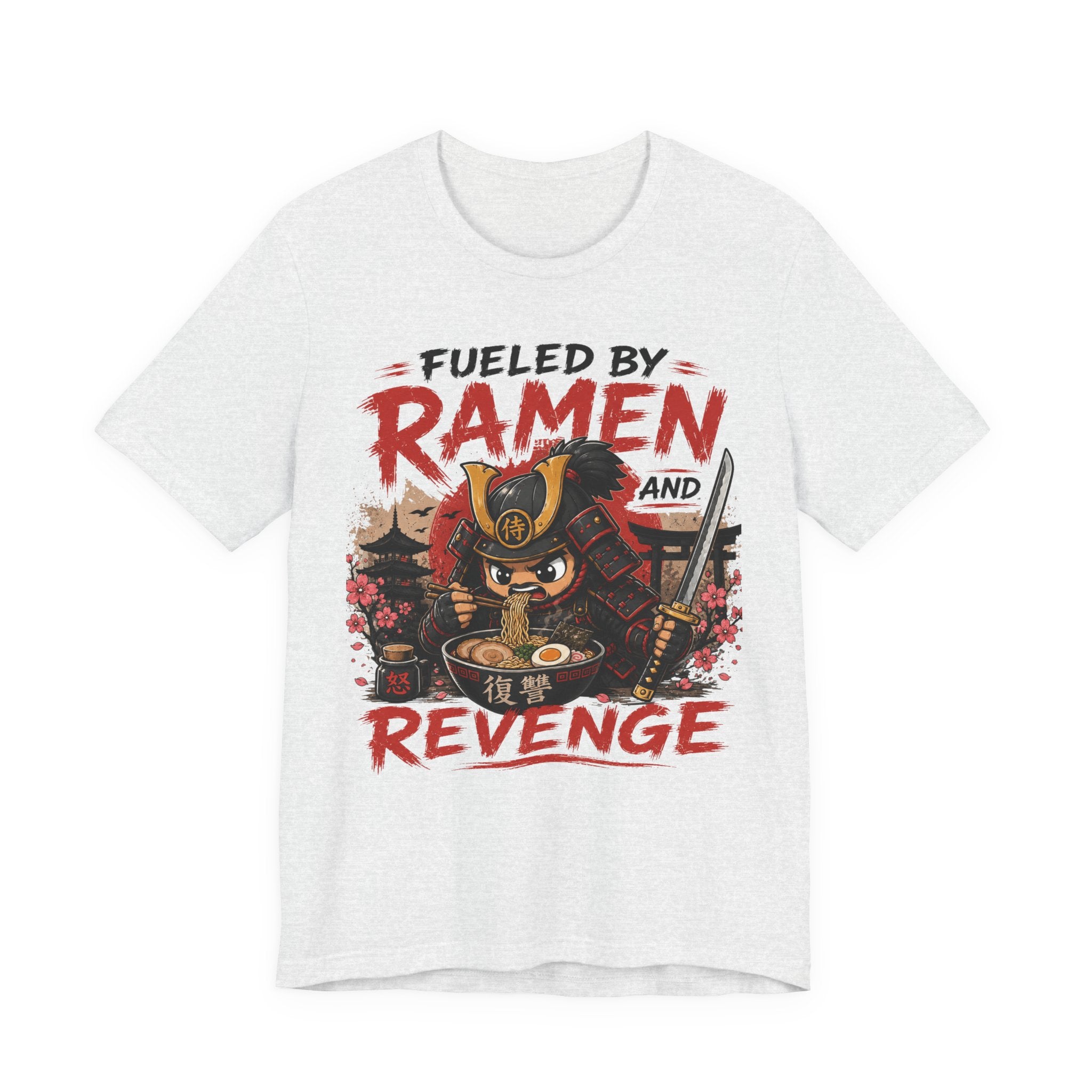 Fueled by Ramen and Revenge Tee — Samurai Ramen Graphic T-Shirt