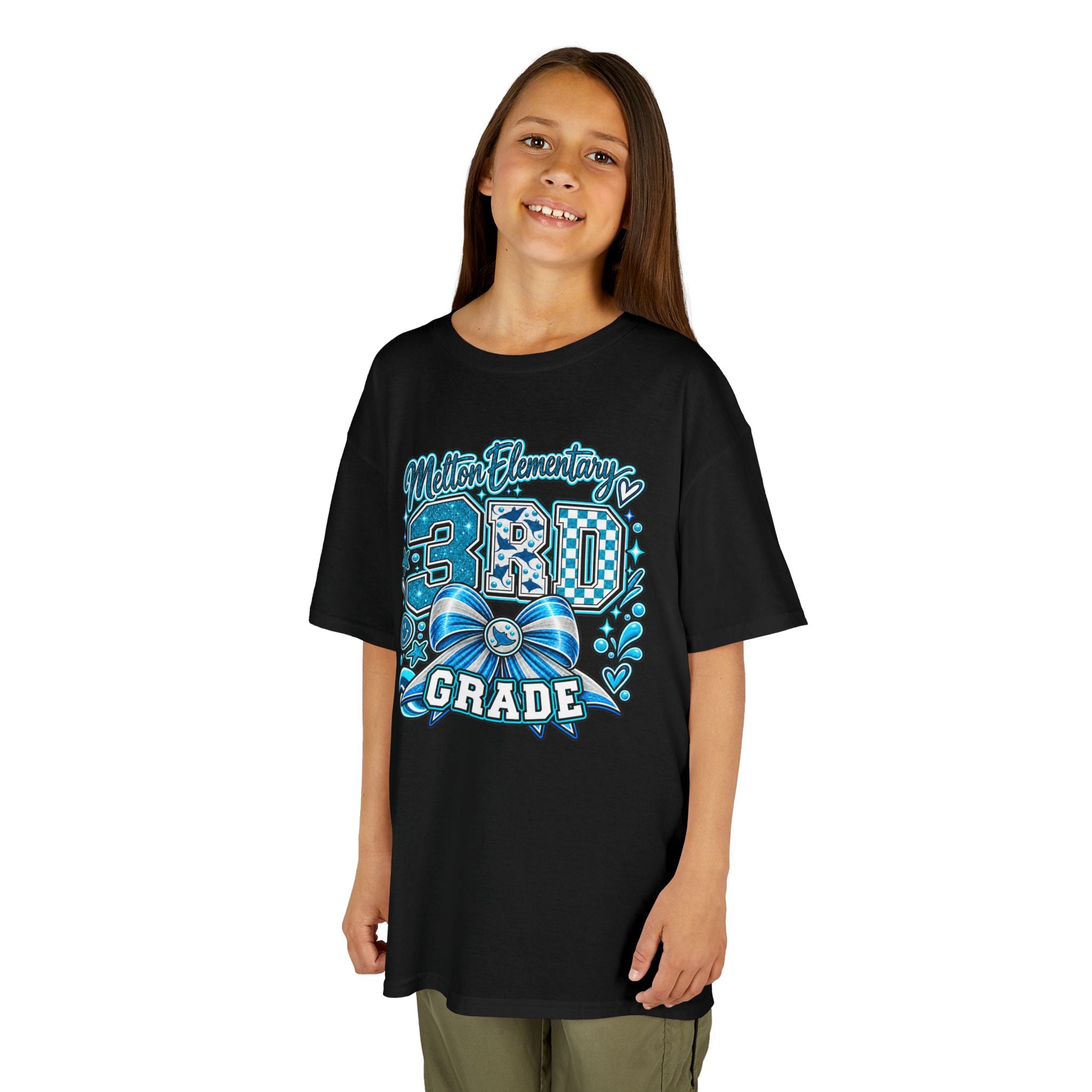 Melton 3rd Grade Kids T‑Shirt — Ribbon Design