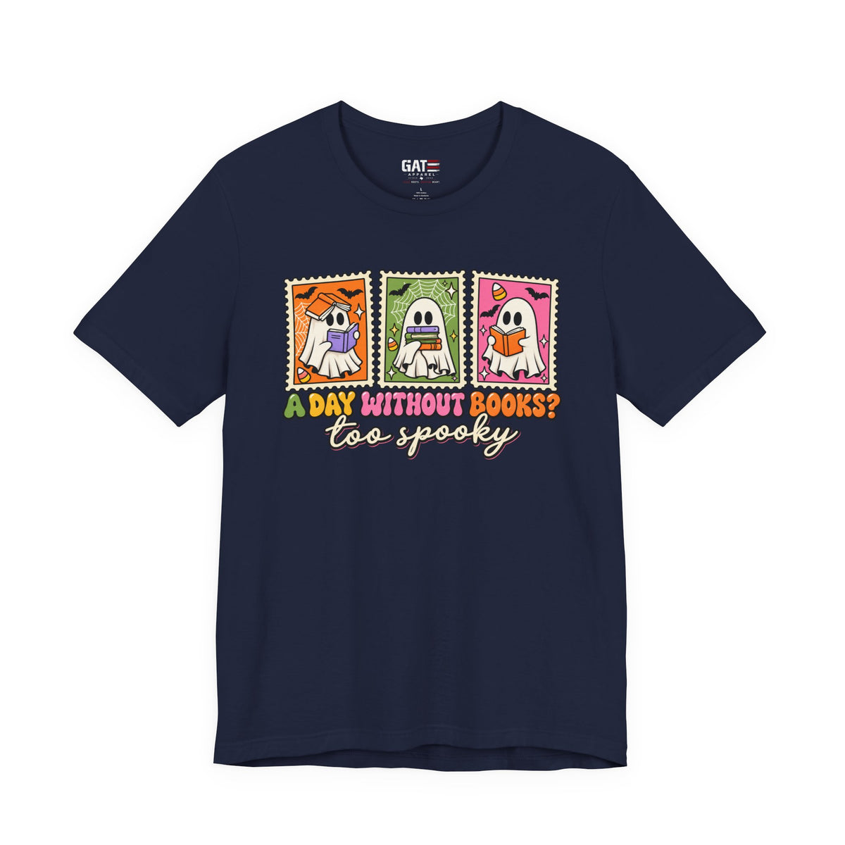 Halloween Book Lover Shirt – A Day Without Books Is Too Spooky – product photo