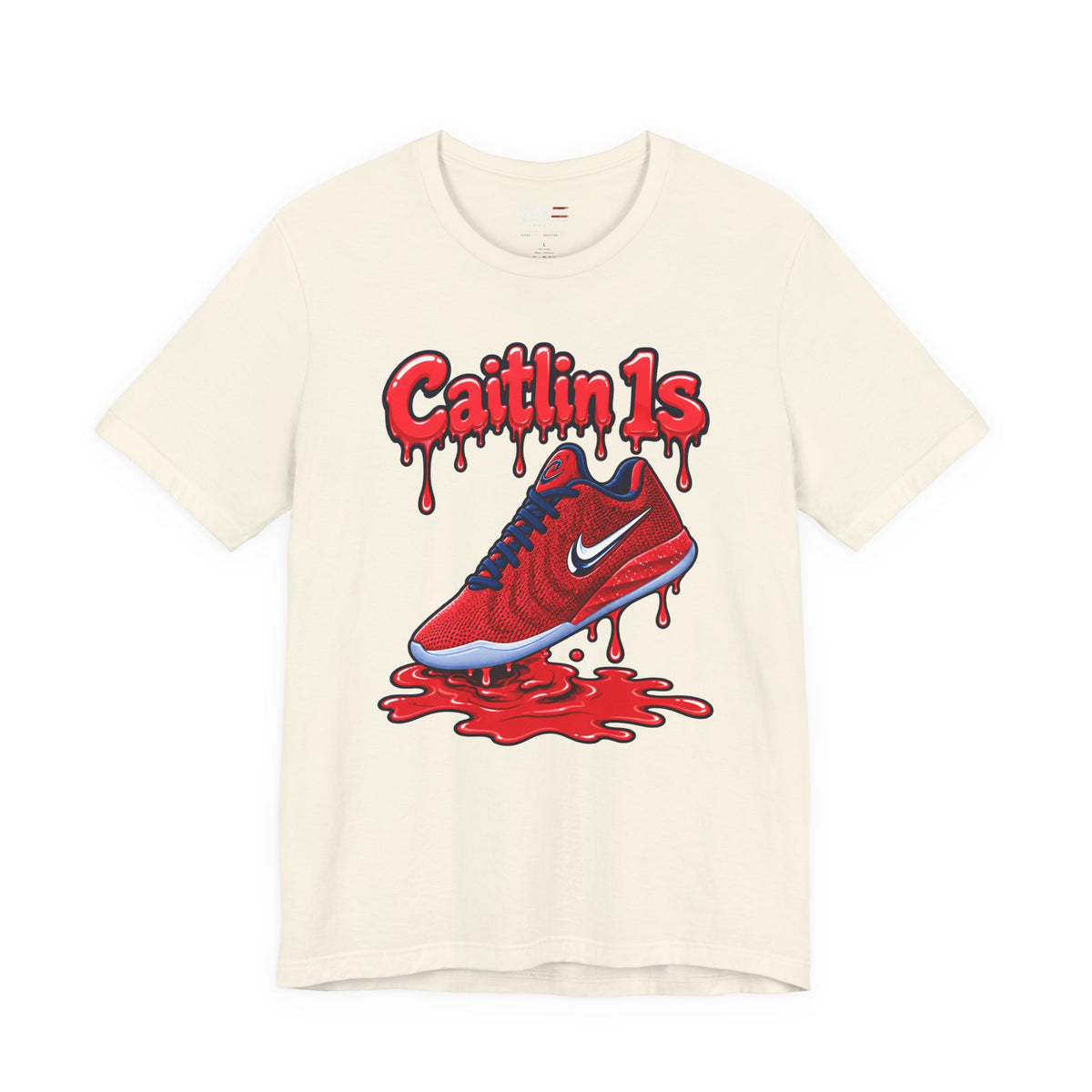Caitlin Clark Caitlin 1s USA Reds Paint Sneaker Shirt