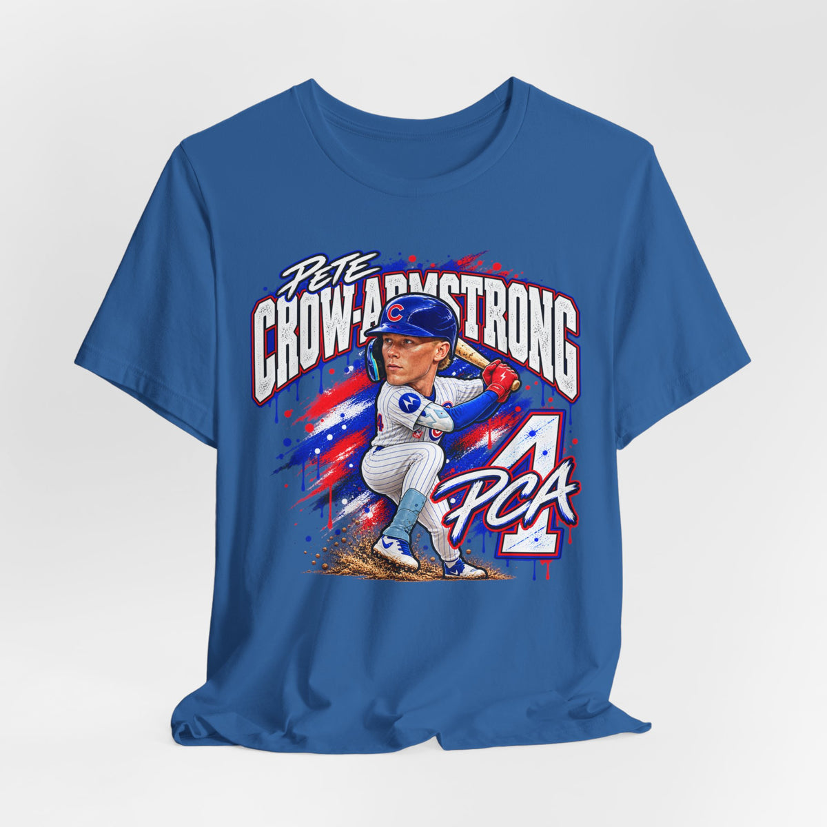 Chicago Cubs Pete Crow-Armstrong No. 4 Caricature T-Shirt - product image 14