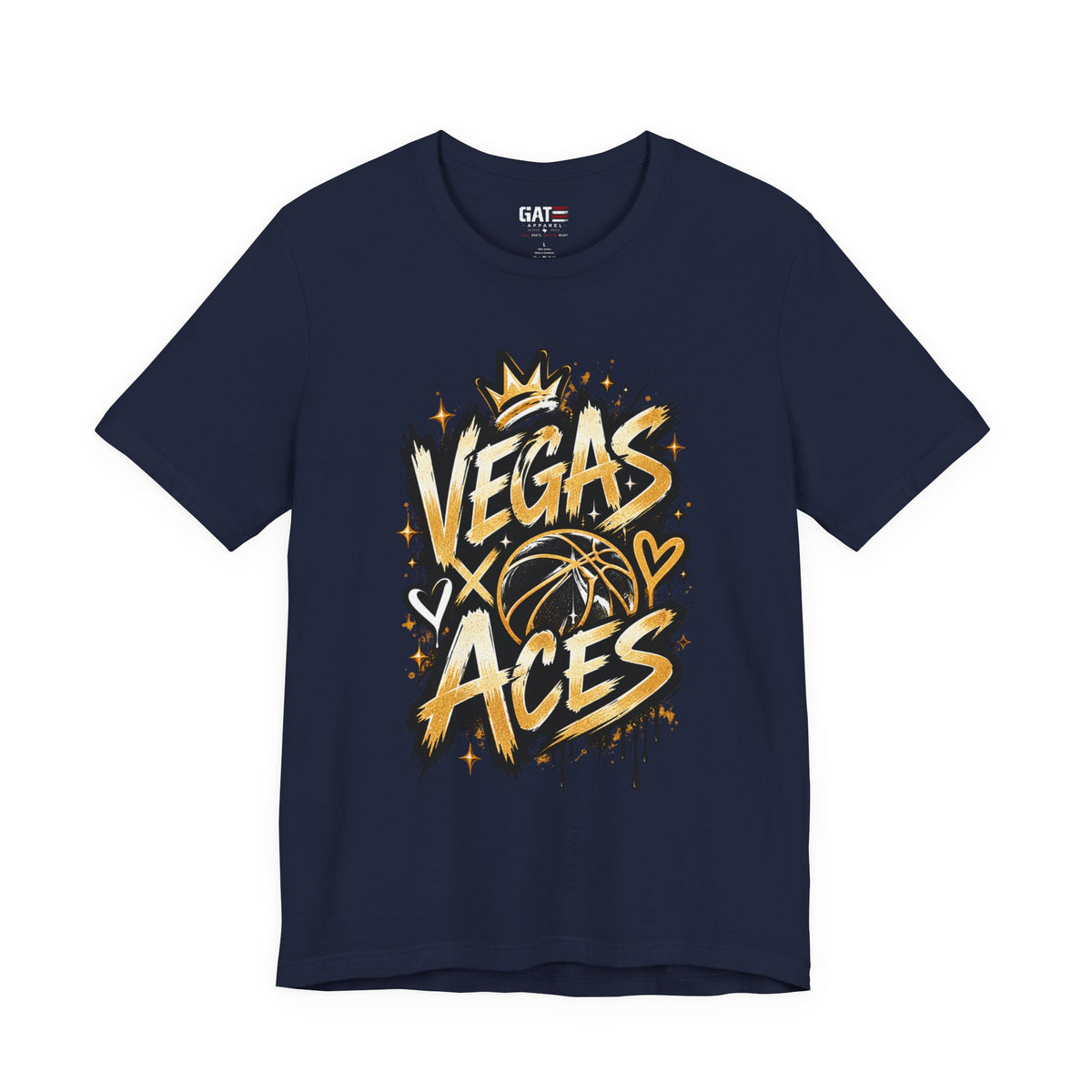 Las Vegas Aces Basketball Shirt – Retro Graffiti WNBA Tee product mockup 11