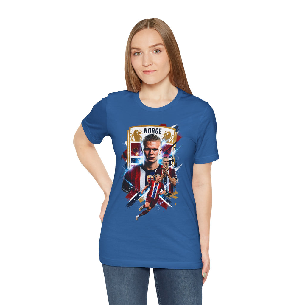 Erling Haaland|Norwegian Soccer|Patriotic Football Graphic T-Shirt