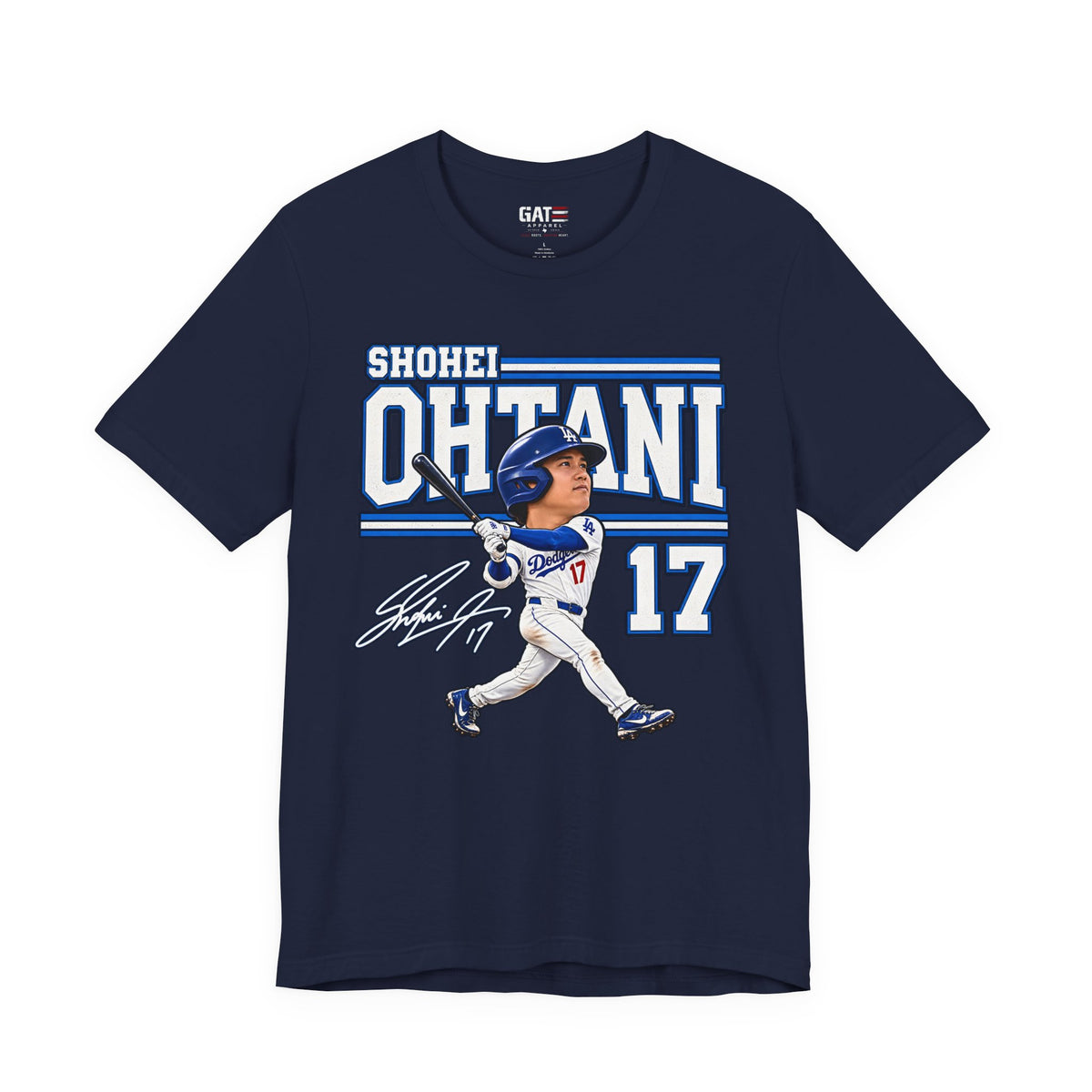 Shohei Ohtani Big Head Baseball Graphic Shirt – Los Angeles #17 Fan Tee