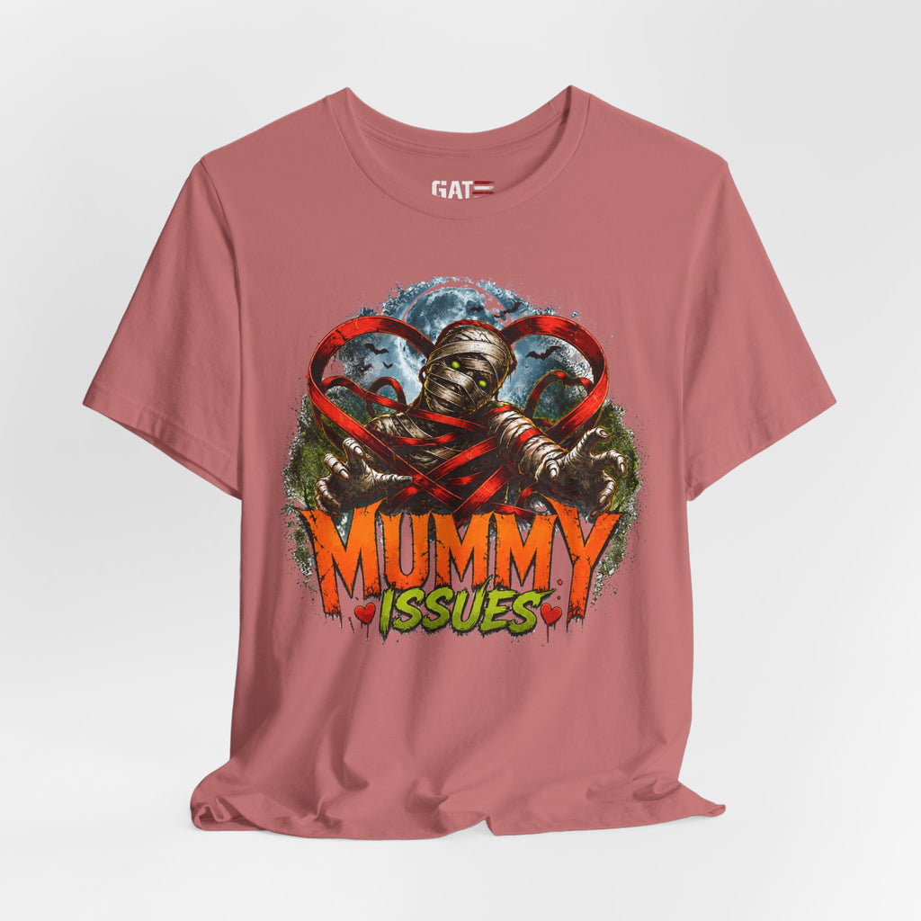 Mummy Issues T-Shirt - Funny Retro Halloween Mummy Graphic Tee