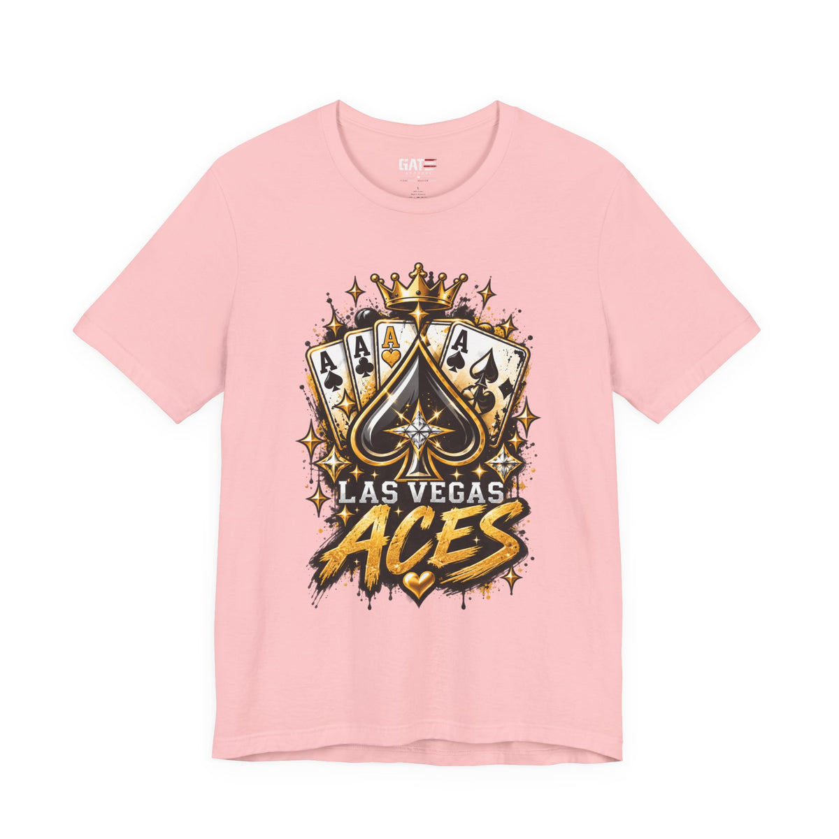Las Vegas Aces Basketball Shirt – Ace Cards Crown Graphic Tee product mockup 8