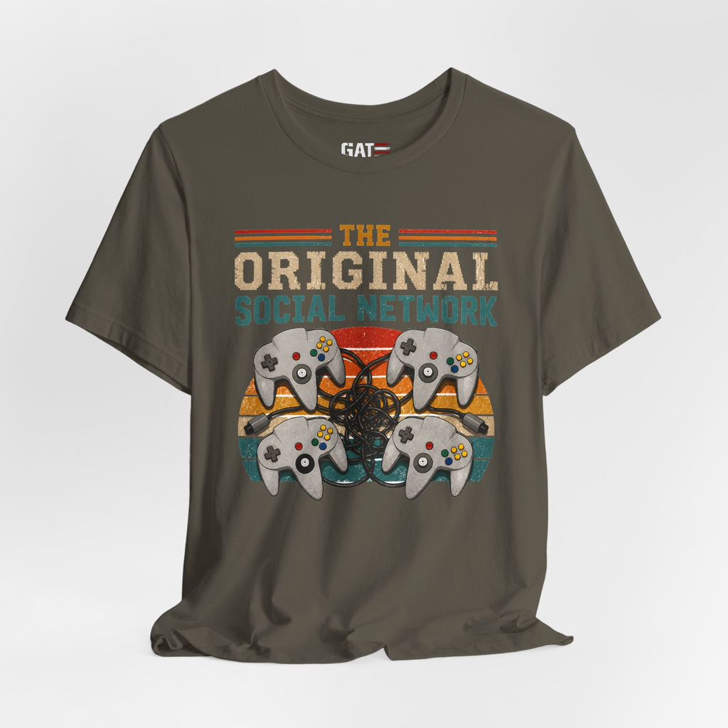Original Social Network Shirt, Retro Gamer Shirt, N64 Inspired Gaming Tee, 90s Gamer Gift, Vintage Video Game Shirt