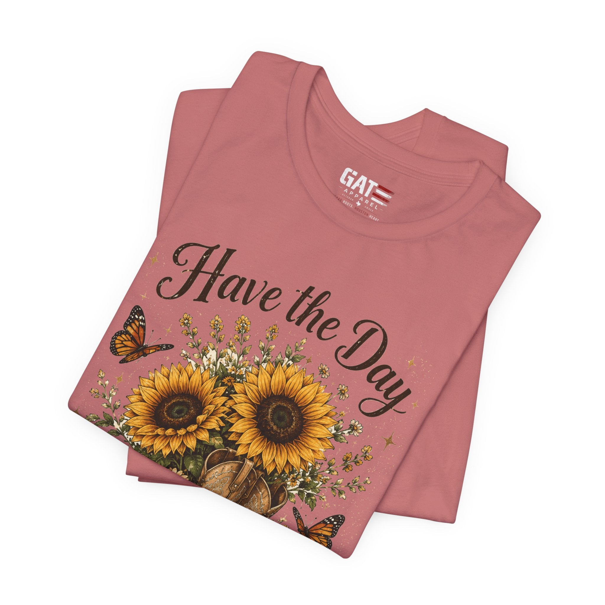 Have the Day You Deserve Sunflower Shirt, Funny Western Cowgirl Tee, Floral Cowboy Boot Shirt, Sarcastic Country Graphic Tee