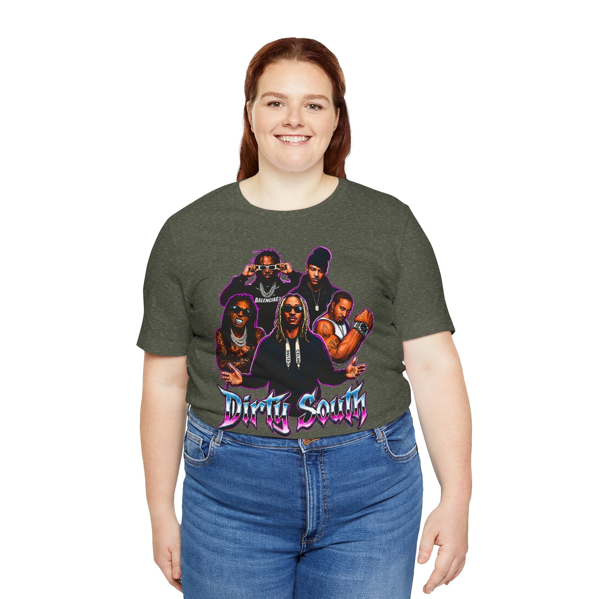 T-Shirt — 'Dripin South' Retro Hip-Hop Crew Graphic Tee