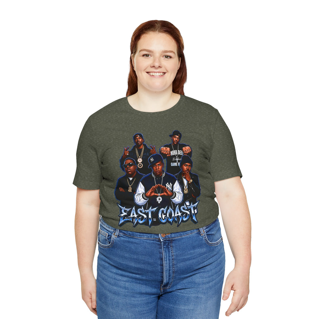 East Coast Hip Hop T-Shirt — 'East Coast' Vintage Rap Group Graphic Tee
