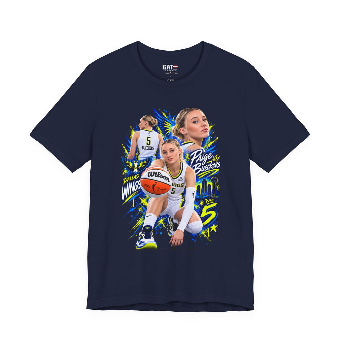 Paige Bueckers Dallas tee alternate mockup